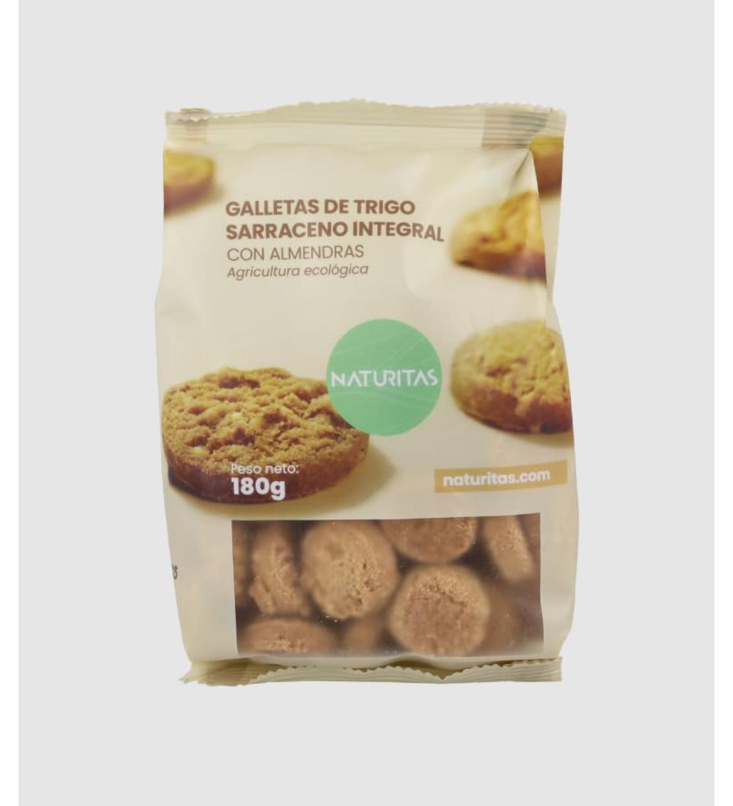 Organic buckwheat and almond cookies with whole grains 180g