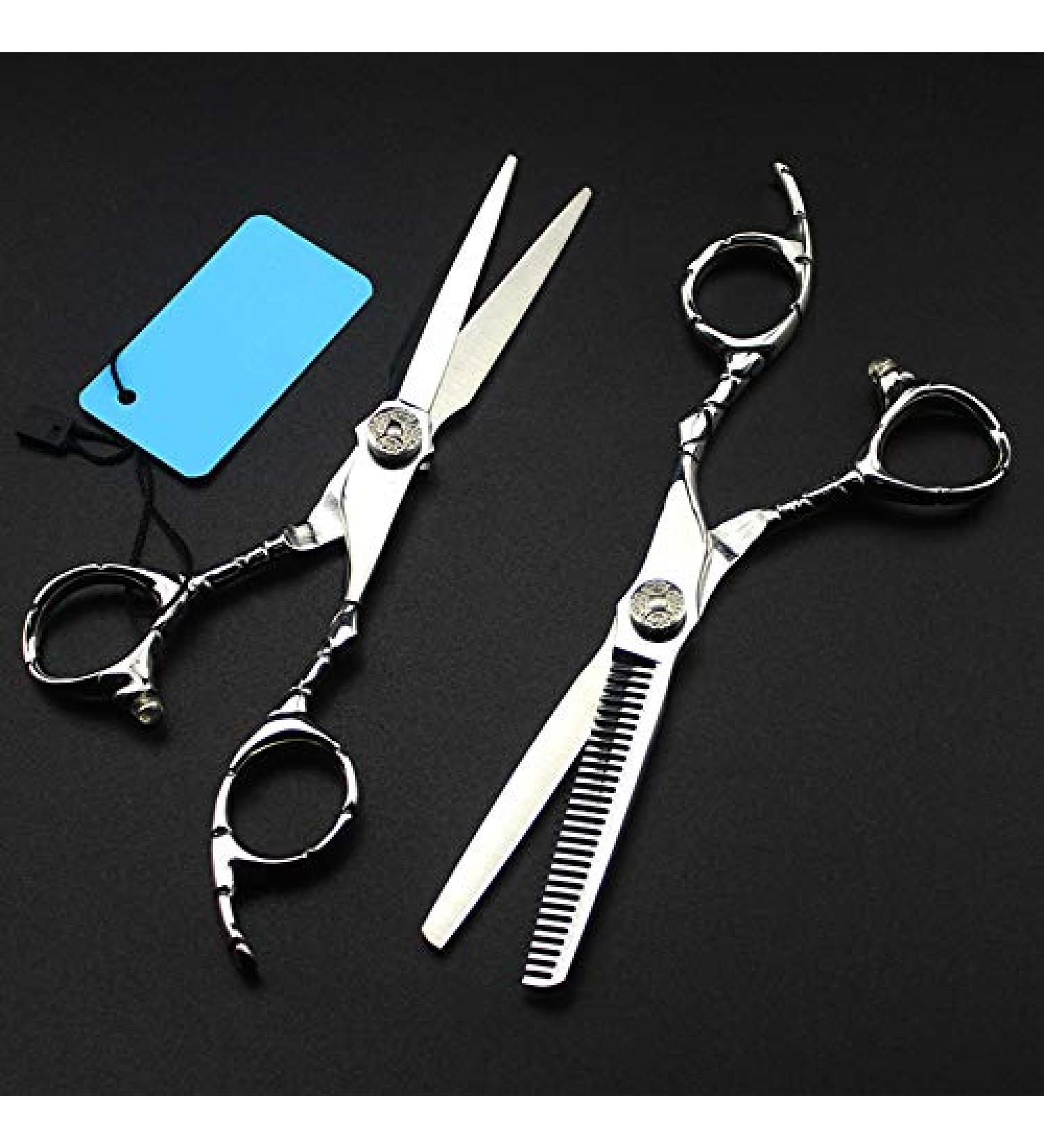 Professional 6 Inch Hair Cutting Scissors Set - Thinning Shears for Barbers & Hairdressers | International Shipping Available - Buy Online on GoSupps.com