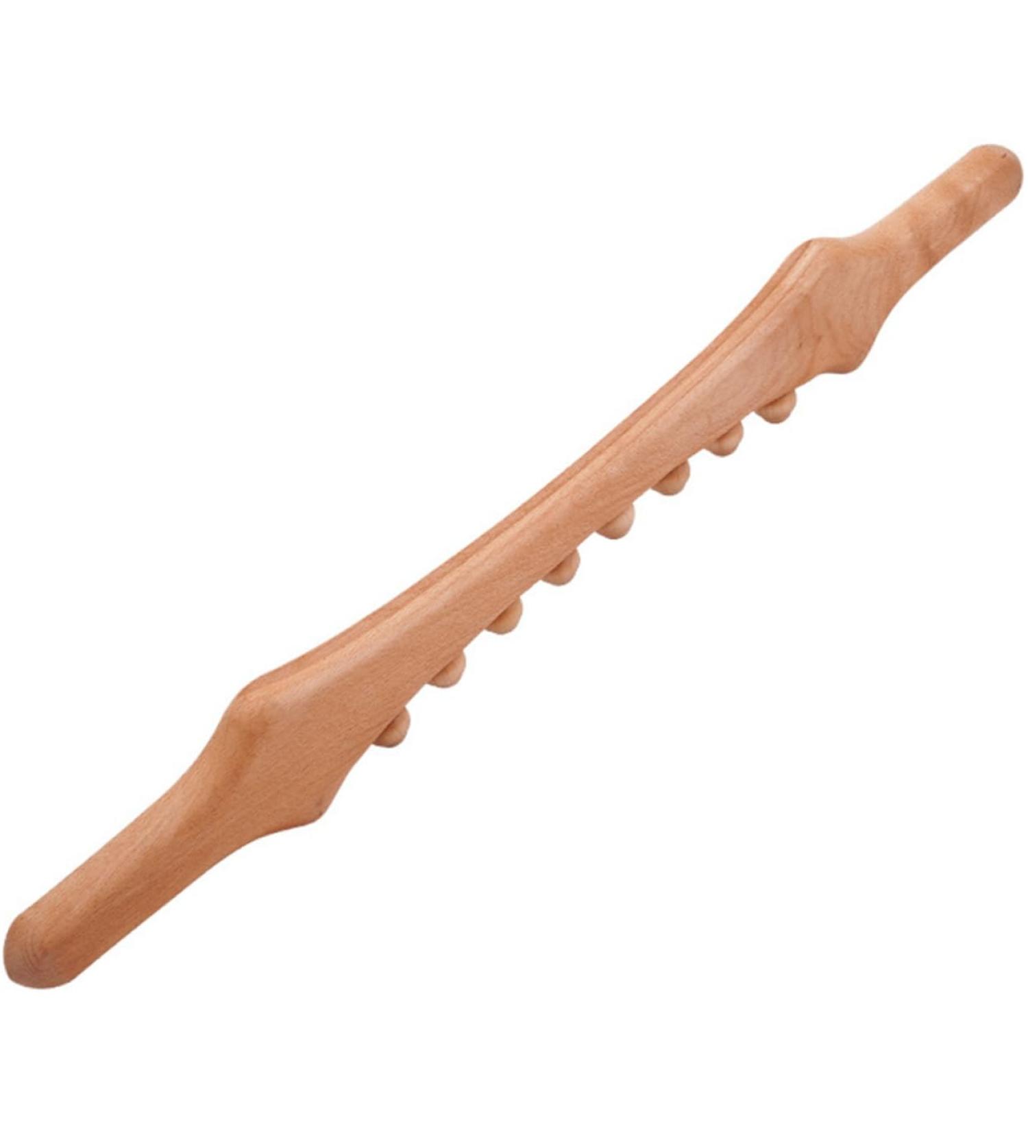 Healeved Thai Massage Roller - Back & Foot Massage Tools | Wooden Trigger Stick for Relaxation - Buy Online on GoSupps.com