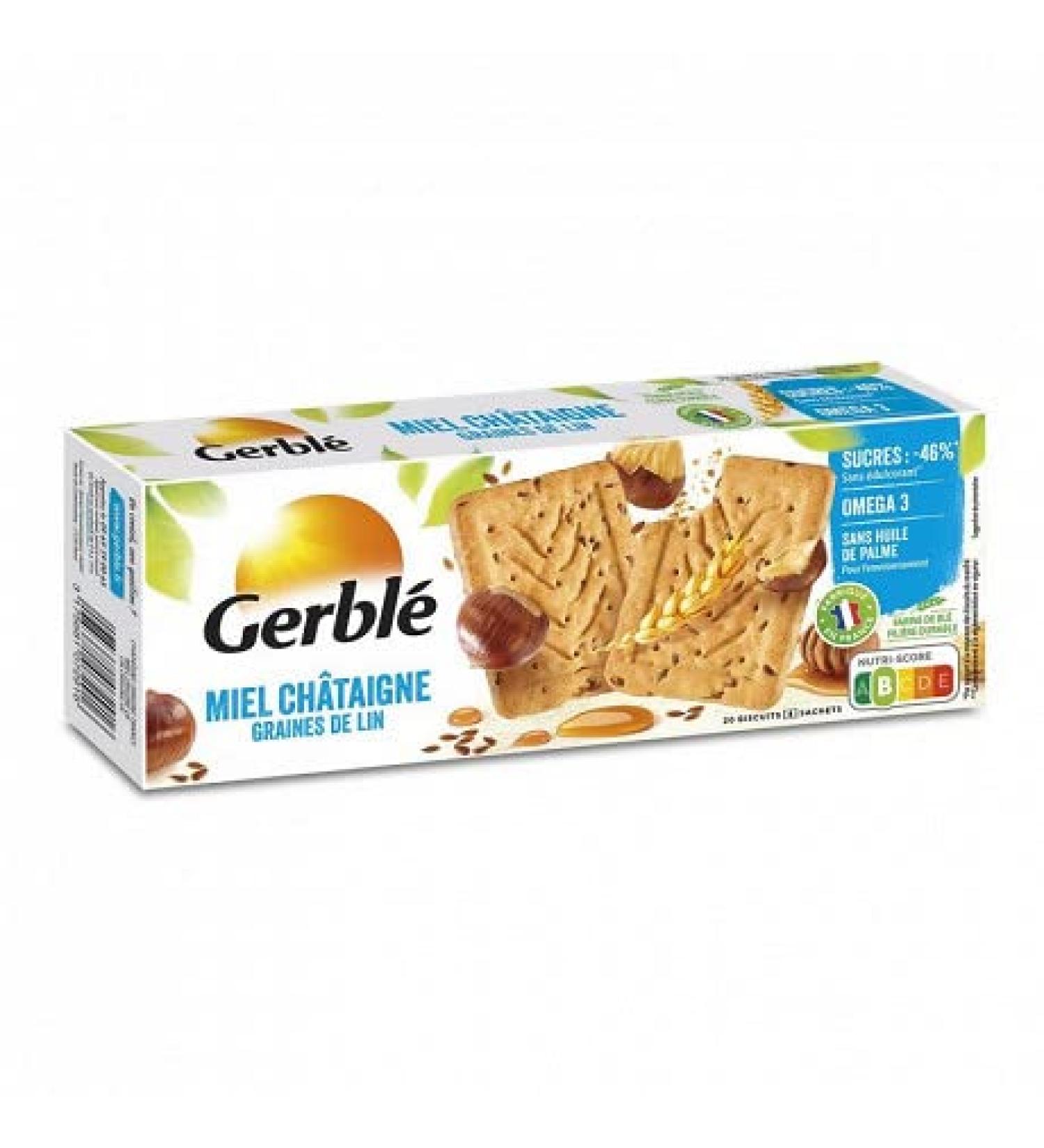 GERBLÉ HONEY CHESTNUT BISCUITS 200G, GERBLE, PACK OF 4