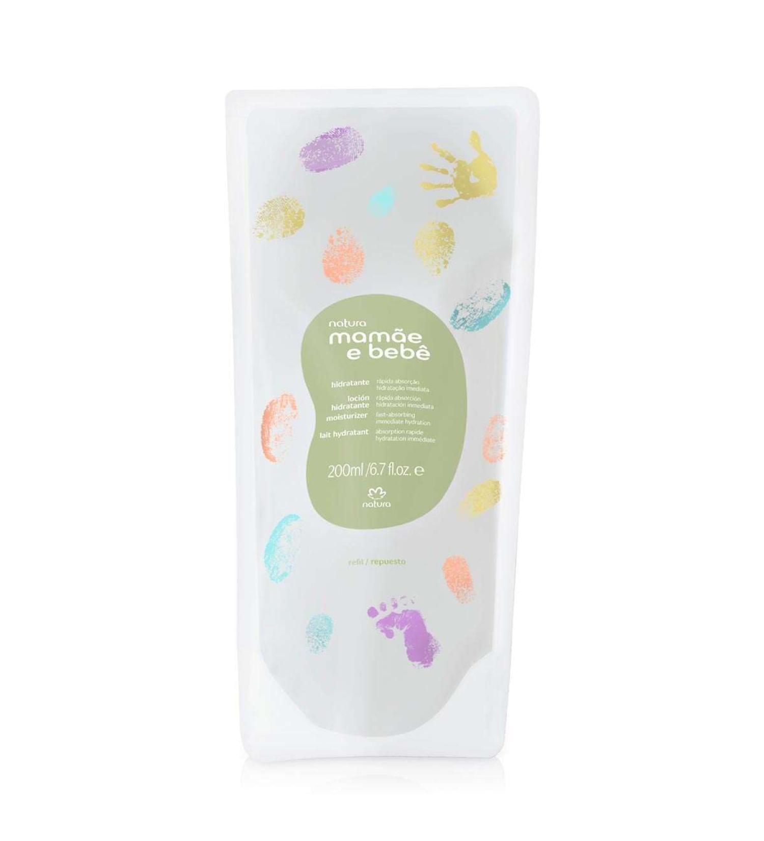 natura - Linha Mamae e Bebe - Refil Hidratante Corporal 200 Ml - (Mom & baby Collection - Refill Body Moisturizer 6.76 Fl Oz)
