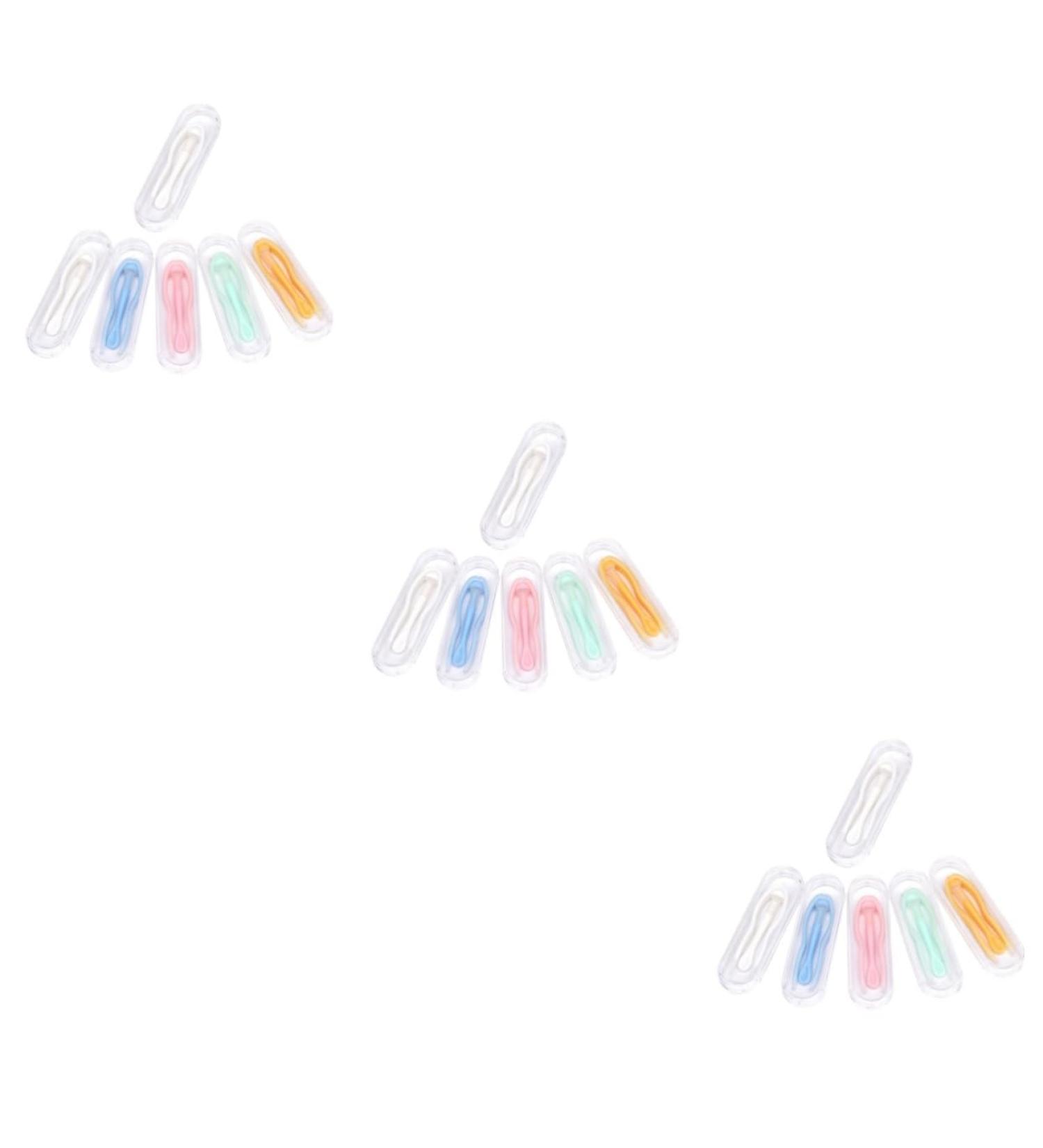 Minkissy 18-Sentence Contact Lens Container Set Soft Tool & Tweezers for Safe Contact Removal Green Contact Lens Accessories (3 Pieces Random Colors) - Buy Online on GoSupps.com