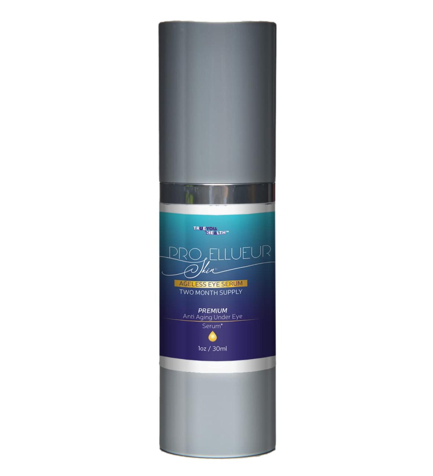 Pro Ellueur Skin Serum - Ageless Eye Serum | Two Month Supply - Reduce Wrinkles & Dark Circles - With Alpha Hydroxy Acids - Buy Online on GoSupps.com