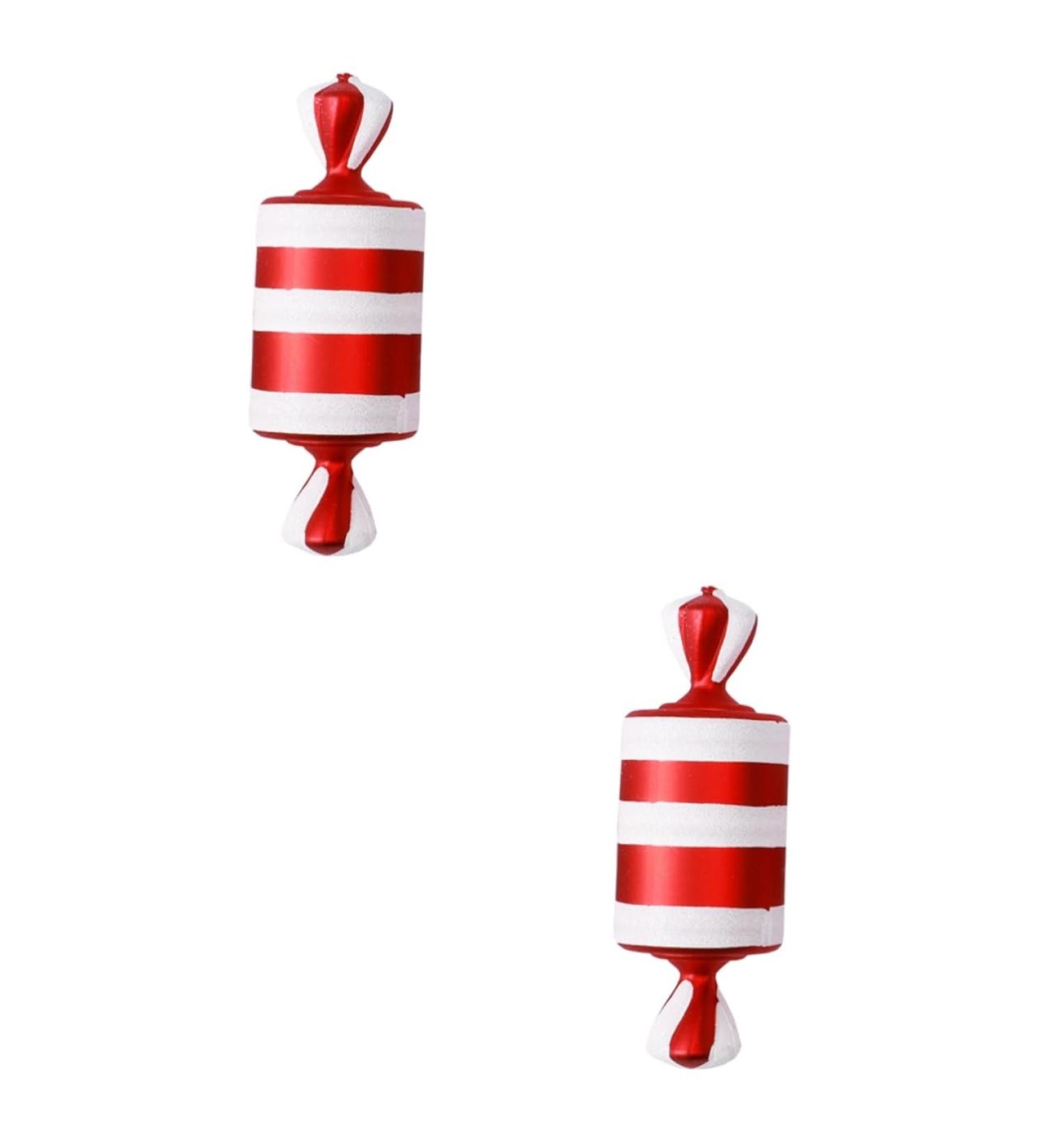 Alipis 2 pcs decorate pvc decorations Cosmetics Xmas Party Ornament Gift christmas tree Holiday Ornament outdoor decor Accessories christmas decorations household Christmas set Ornament Redx2pcs 15X6X6CMx2pcs - Buy Online on GoSupps.com