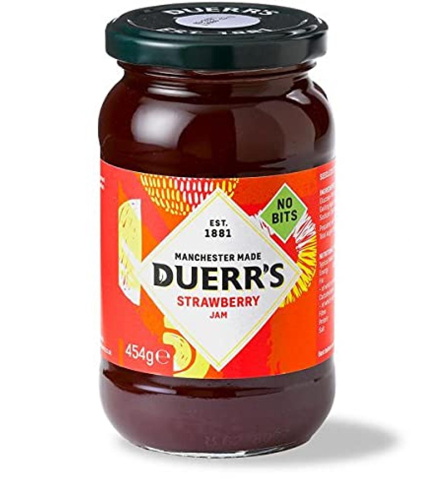 Duerr's Strawberry Jam Jar 454g White