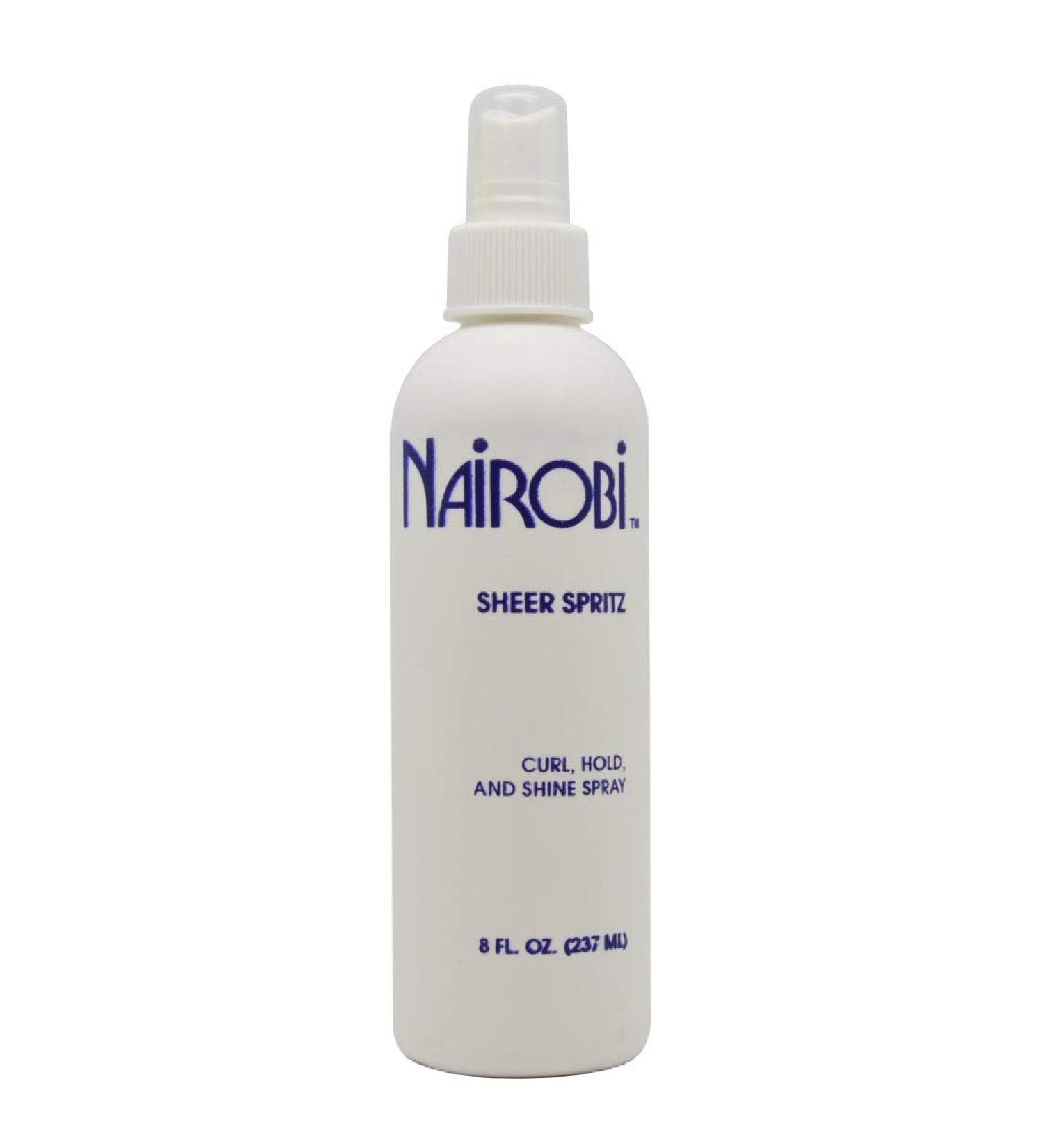 Nairobi Sheer Spritz Curl Hold and Shine Spray By Nairobi for Unisex Hair Spray 8 Ounce