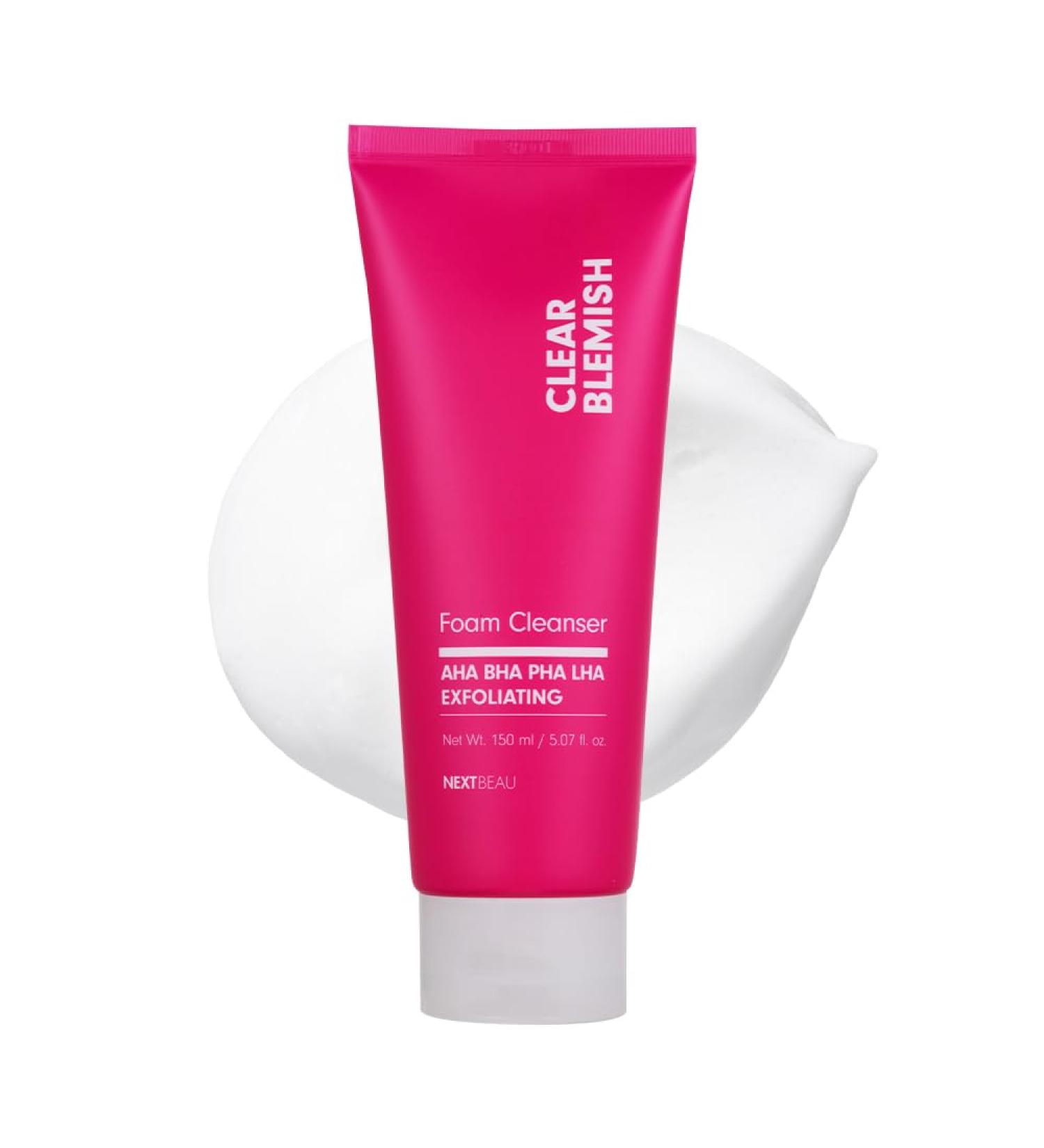 Clear Blemish Foam Cleanser 5.07 fl. oz | Moisturizing Foaming Facial Cleanser for All Skin Types | Korean Skincare Solution - Buy Online on GoSupps.com
