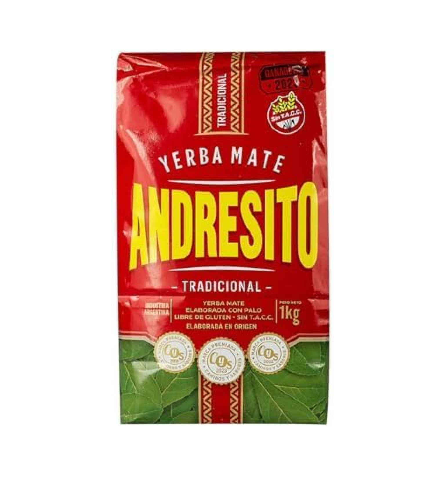 Yerbee Andresito Tradicional 1000g | Yerba Mate from Argentina | Loose Tea with Stems