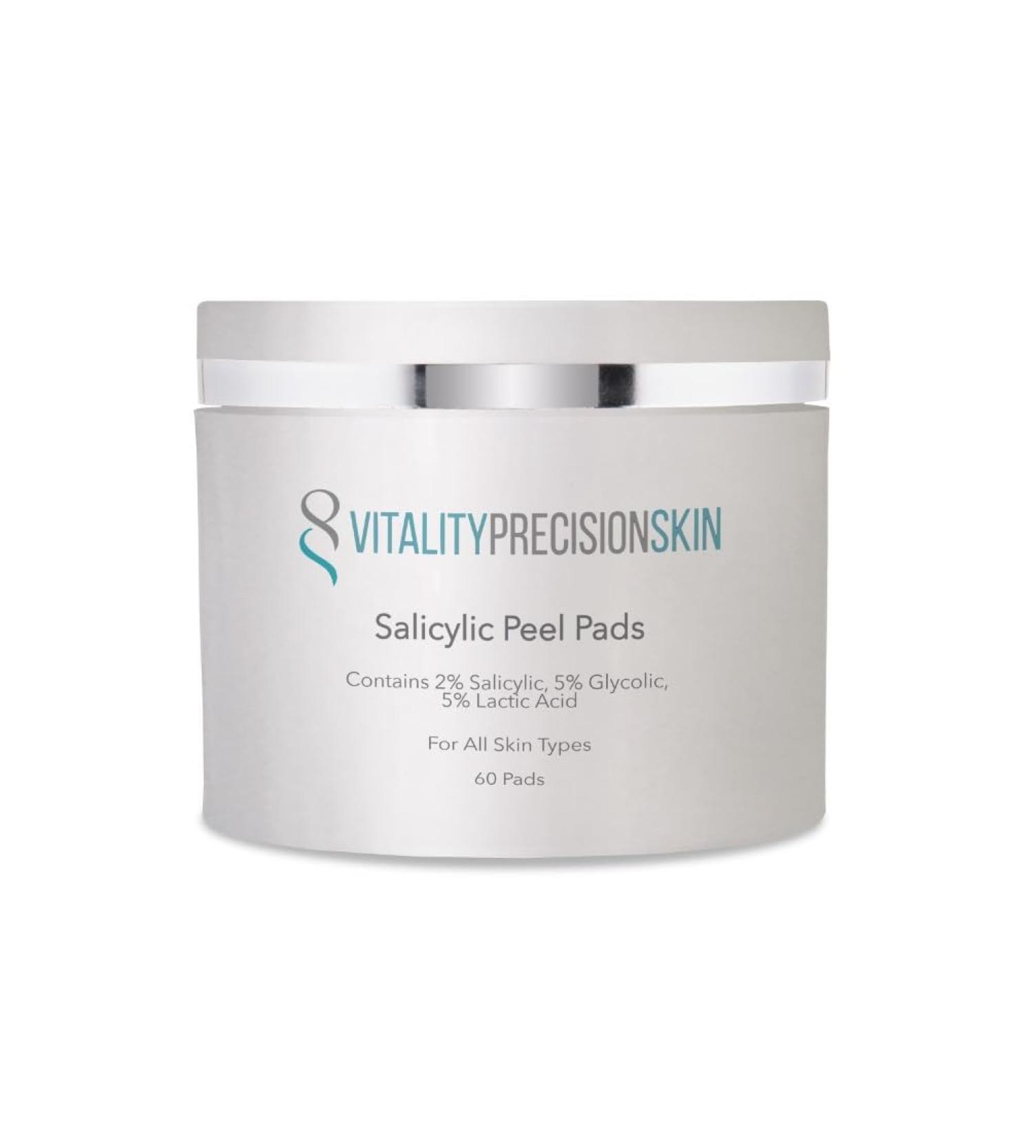 Vitality Precision Skin Salicylic Peel Pads - 3 Month Supply | Buy Internationally for Clearer Skin - Buy Online on GoSupps.com