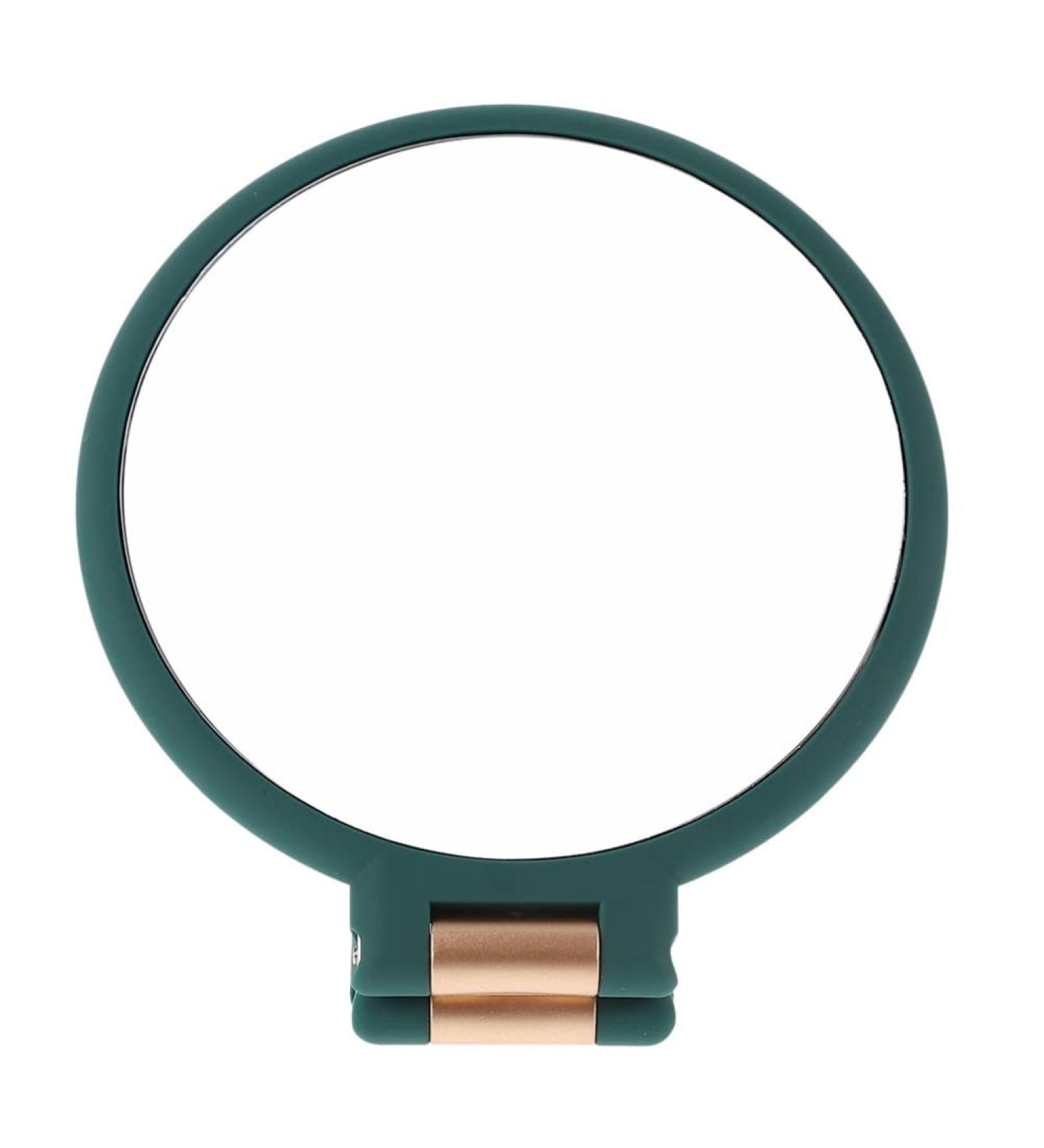 Lurrose Folding Handle Mirror Magnification Beauty Mirror Cosmetic Mirror Lip Balm Tubes Purse Mirror Standing Foldable Makeup Mirror Travel Desktop Princess Mirror Abs Woman Green - Buy Online on GoSupps.com