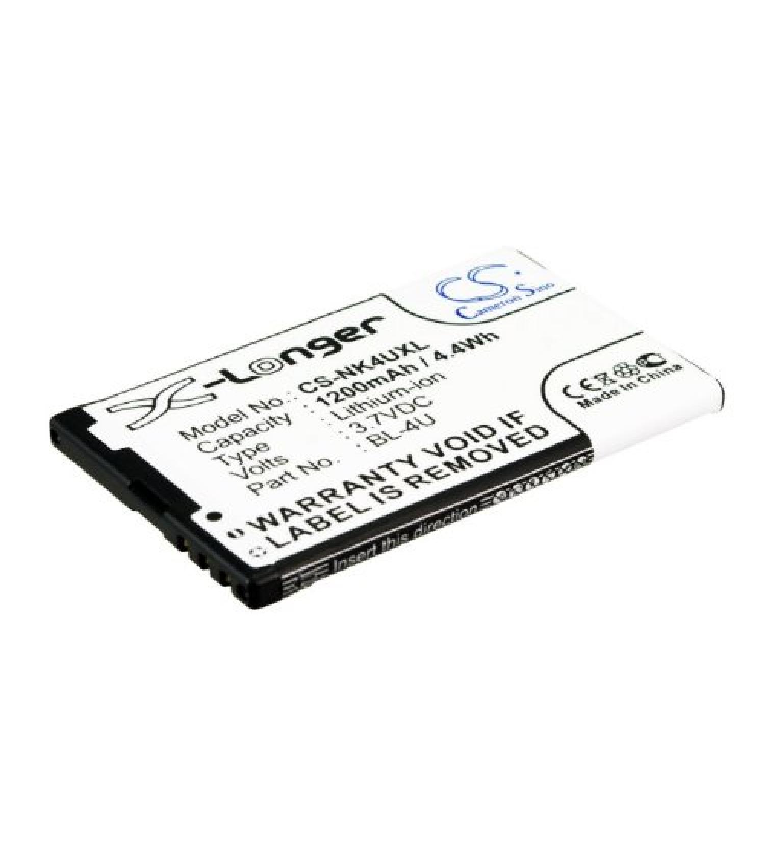 Replacement Battery BL-4U for Nokia 301 3120 500 515 5530 6600 8800 - International Shipping Available - Buy Online on GoSupps.com