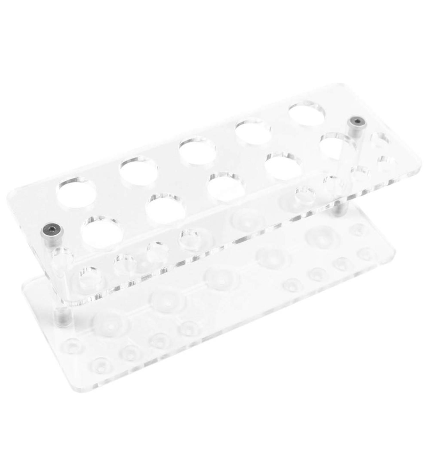Voragrl 20 Hole Acrylic Makeup Brush Holder Display Stand Cosmetic Accessories Storage Rack - Buy Online on GoSupps.com