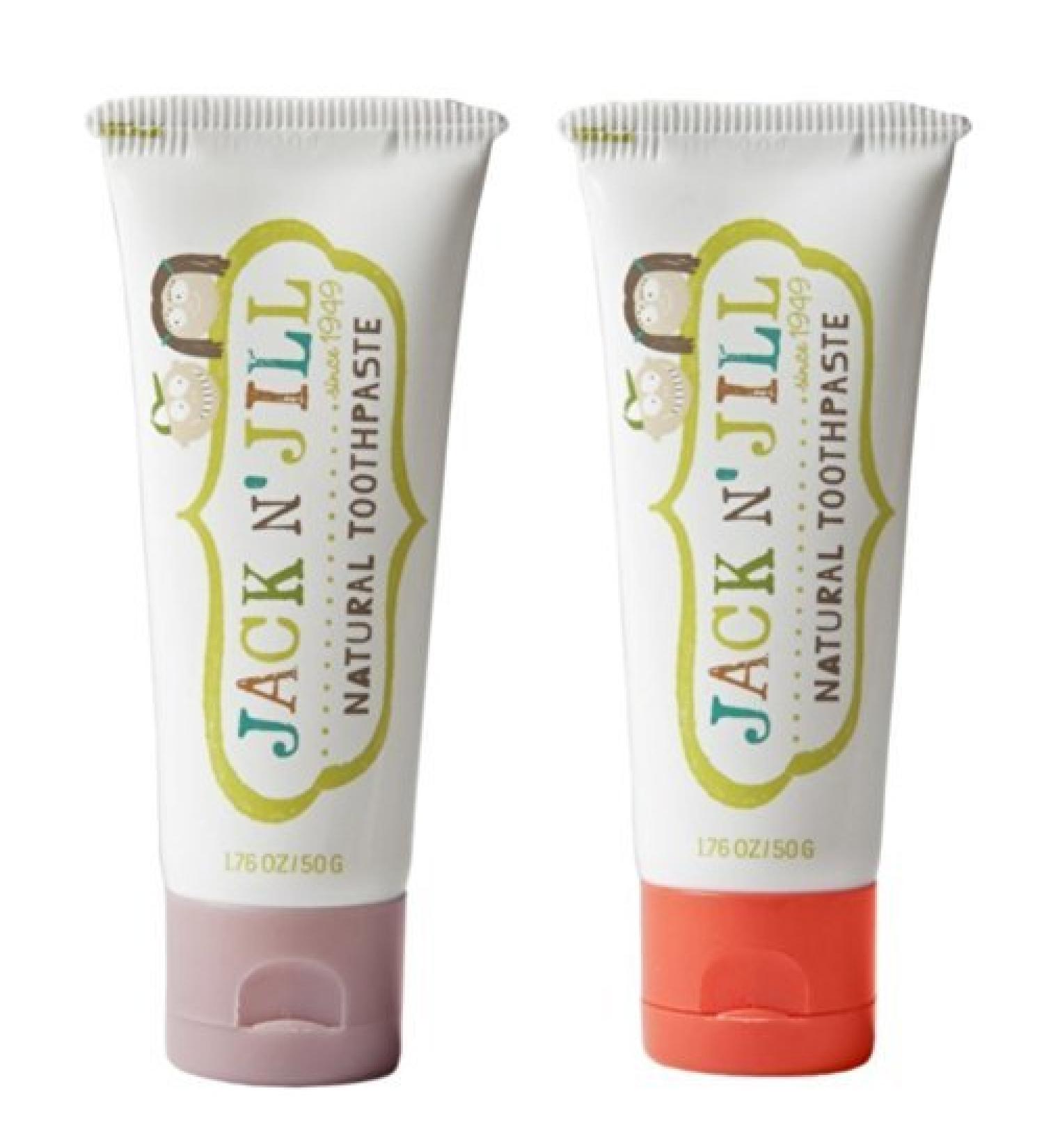 Jack N' Jill Natural Toothpaste Raspberry & Strawberry 1.76oz (Pack of 2) by Jack N' Jill