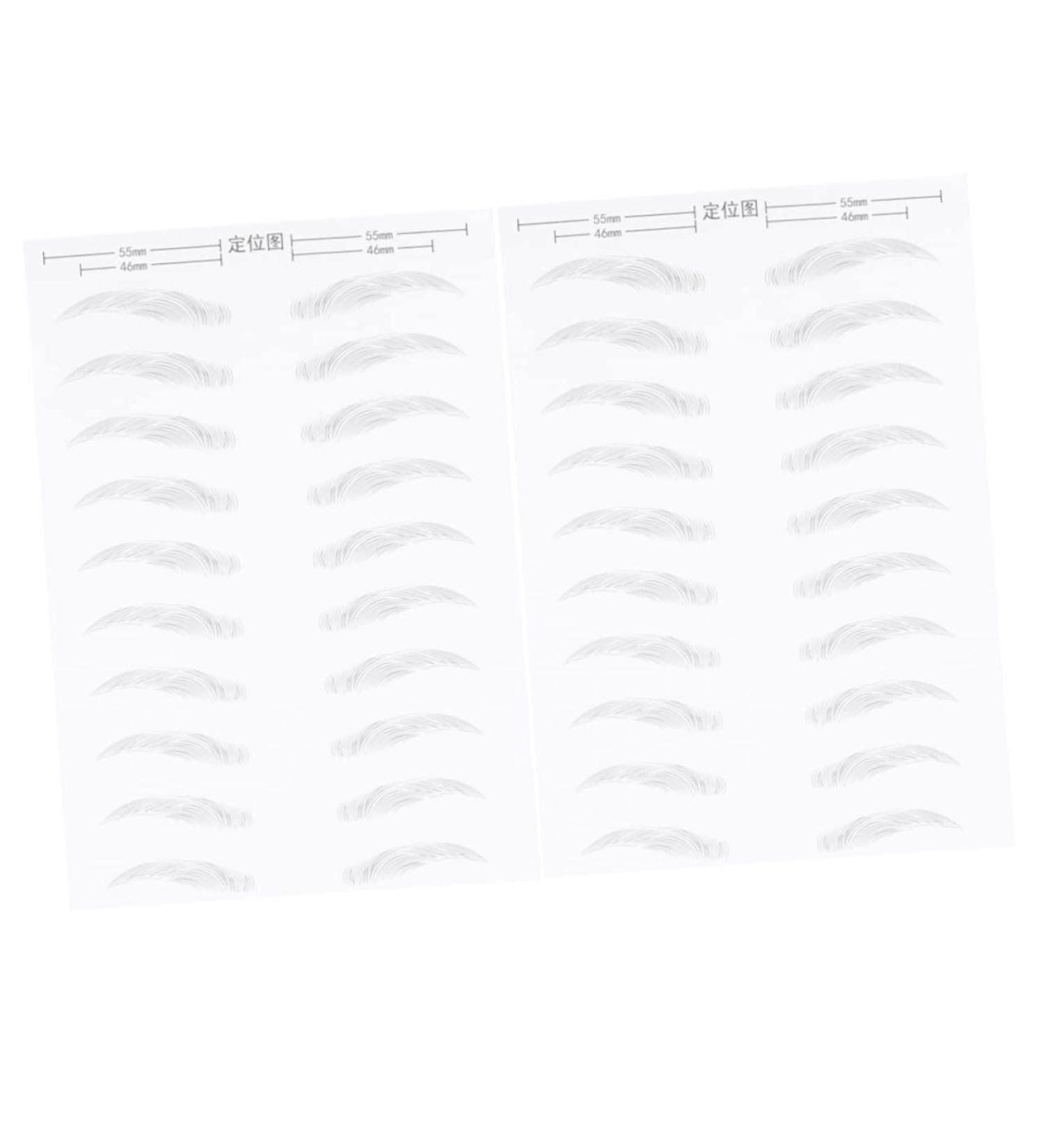 Ipetboom 2 Pairs Black Stickers Brow Tatoo Eyebrow Makeup Tools Eyebrow Stickers 6d Patch Artificial - Buy Online on GoSupps.com