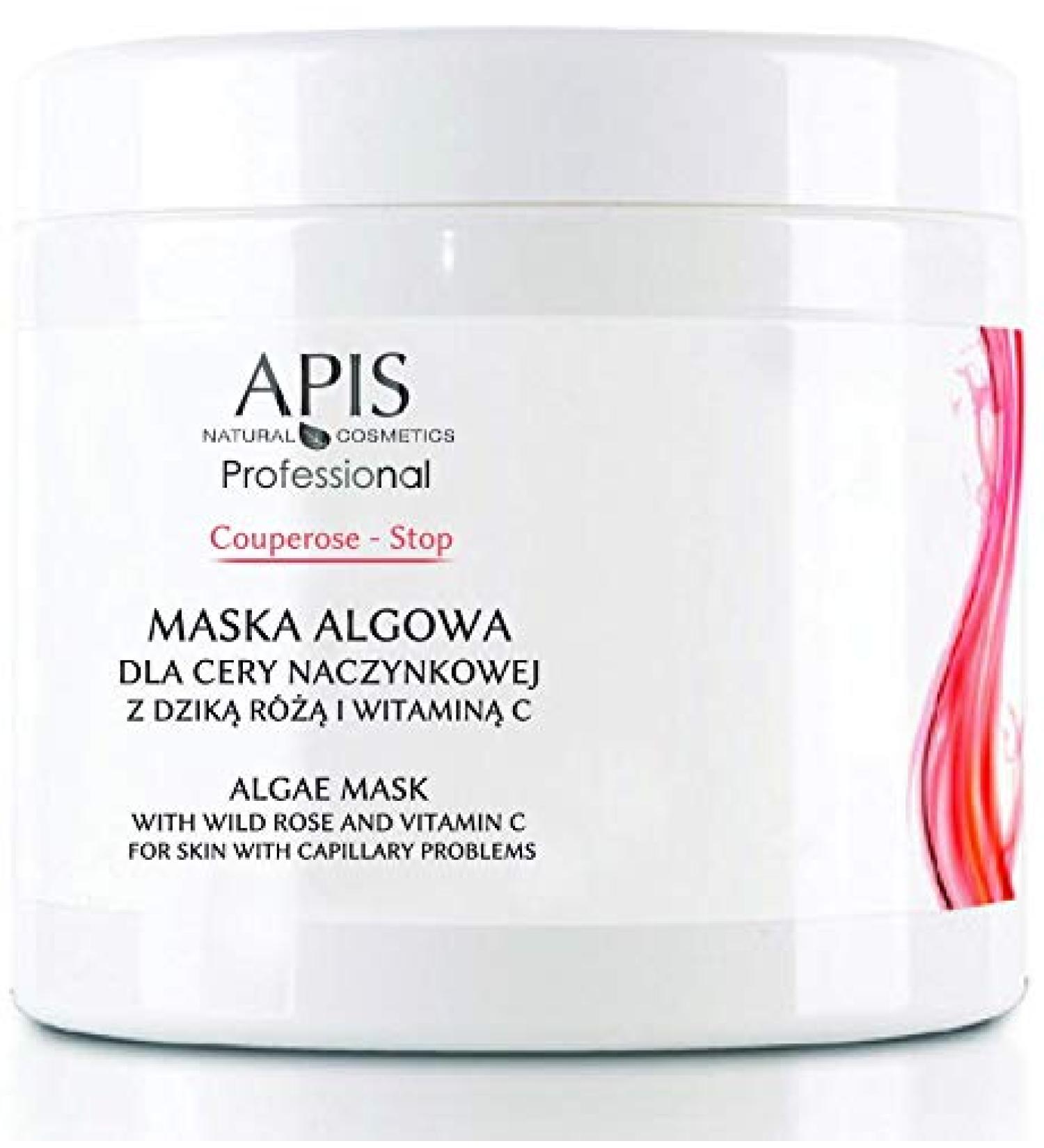 APIS APIS Cooperose Top Algae mask for couperose skin with dog rose arnica and vitamin C relief of sensitive couperose skin 250 g
