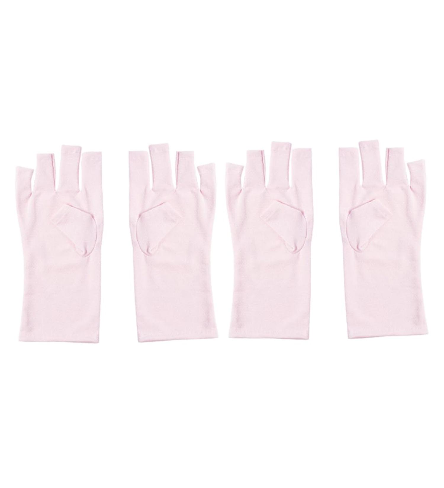 eurNhrN gloves Gel Manicures Glove UV Shield Glove for Gel Manicure Fingerless Nail Glove for Nail Design 2 pairs - Buy Online on GoSupps.com