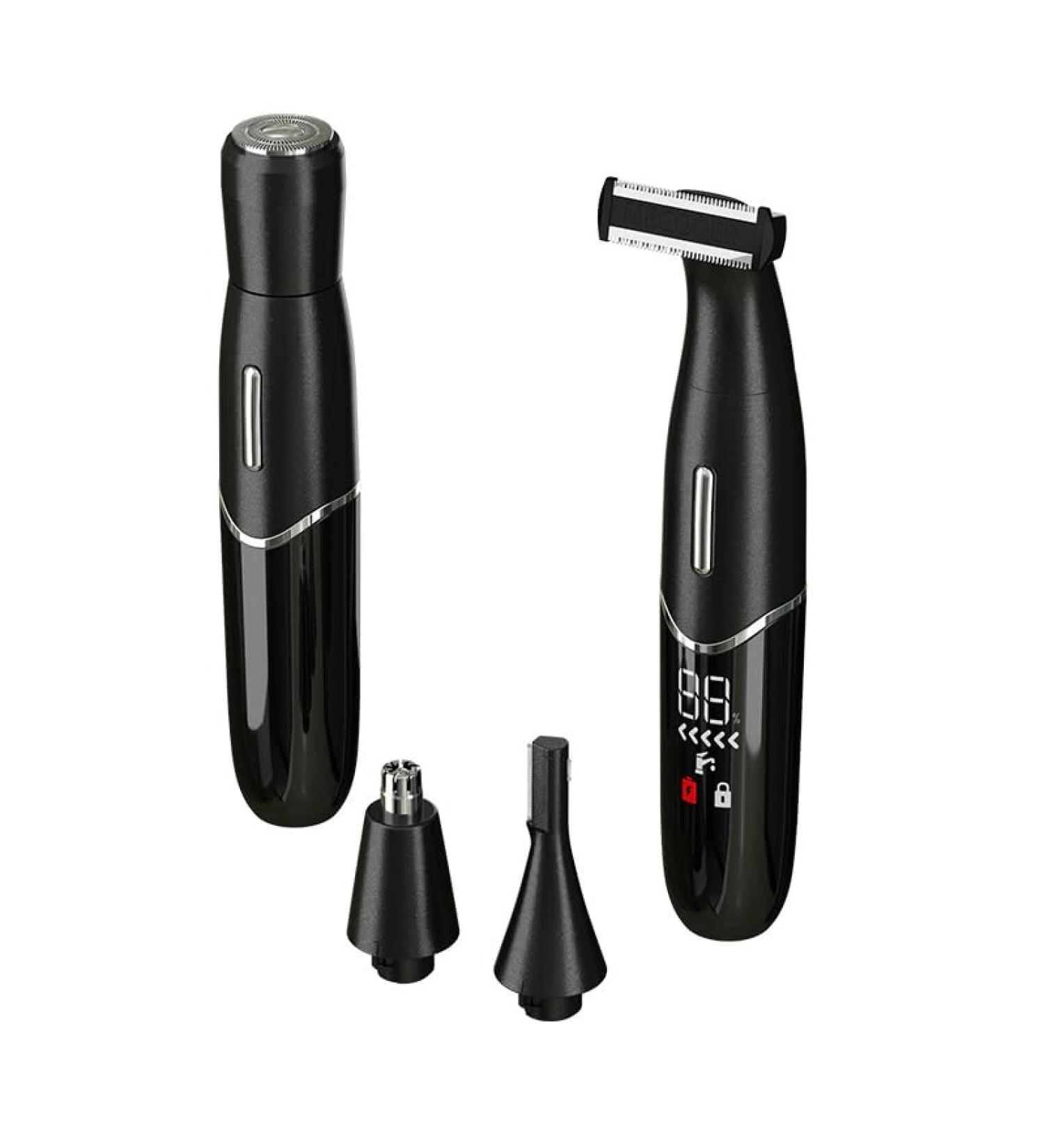 GeRRiT 4-in-1 Electric Shaver for Men & Women - Multifunction Eyebrow Trimmer Nose Hair Trimmer Epilator (Black) - International Shipping Available - Buy Online on GoSupps.com