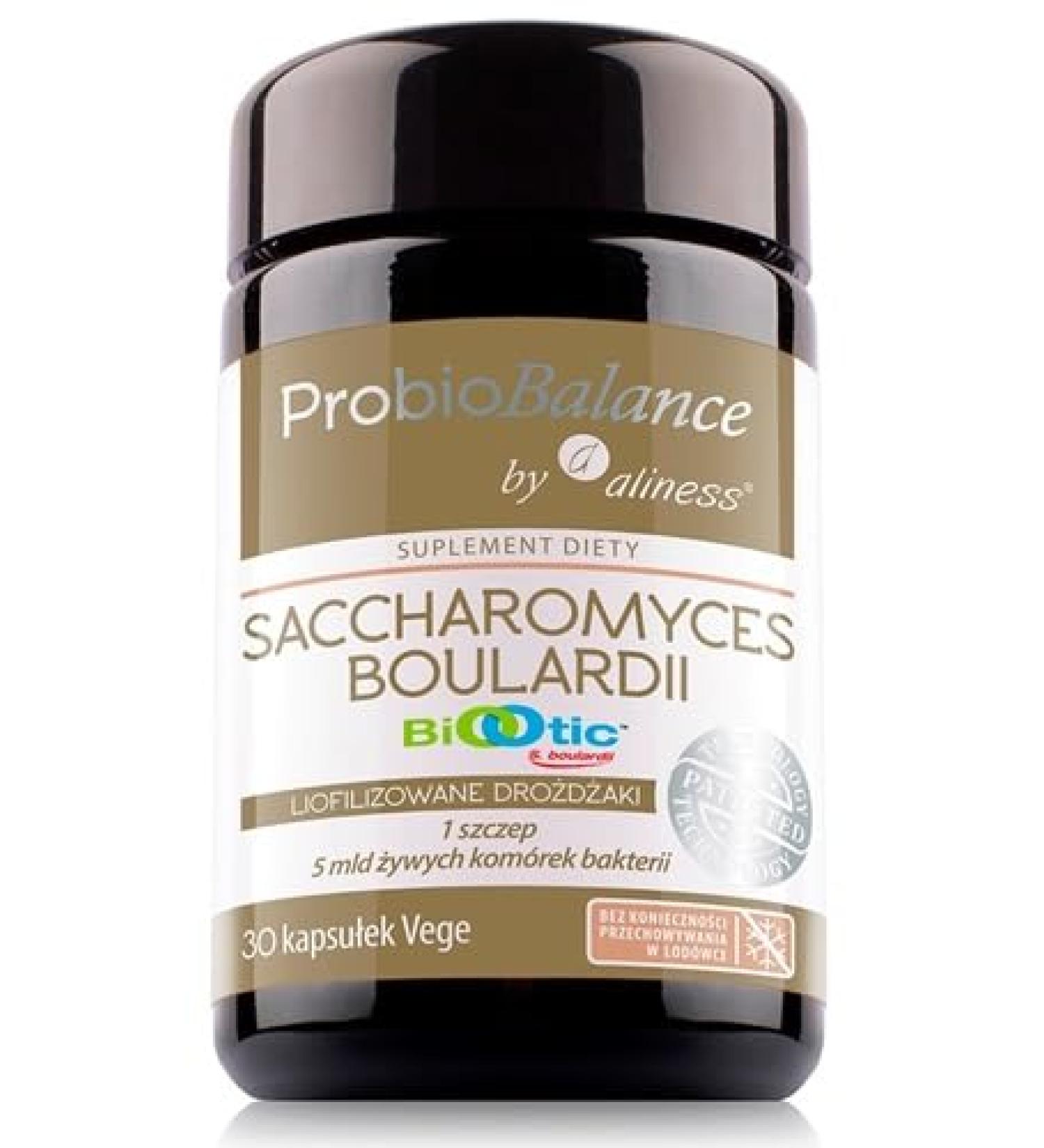 ProbioBalance Saccharomyces Boulardii Freezedried yeast 1 strain 5 billion bacteria 30 capsules Aliness