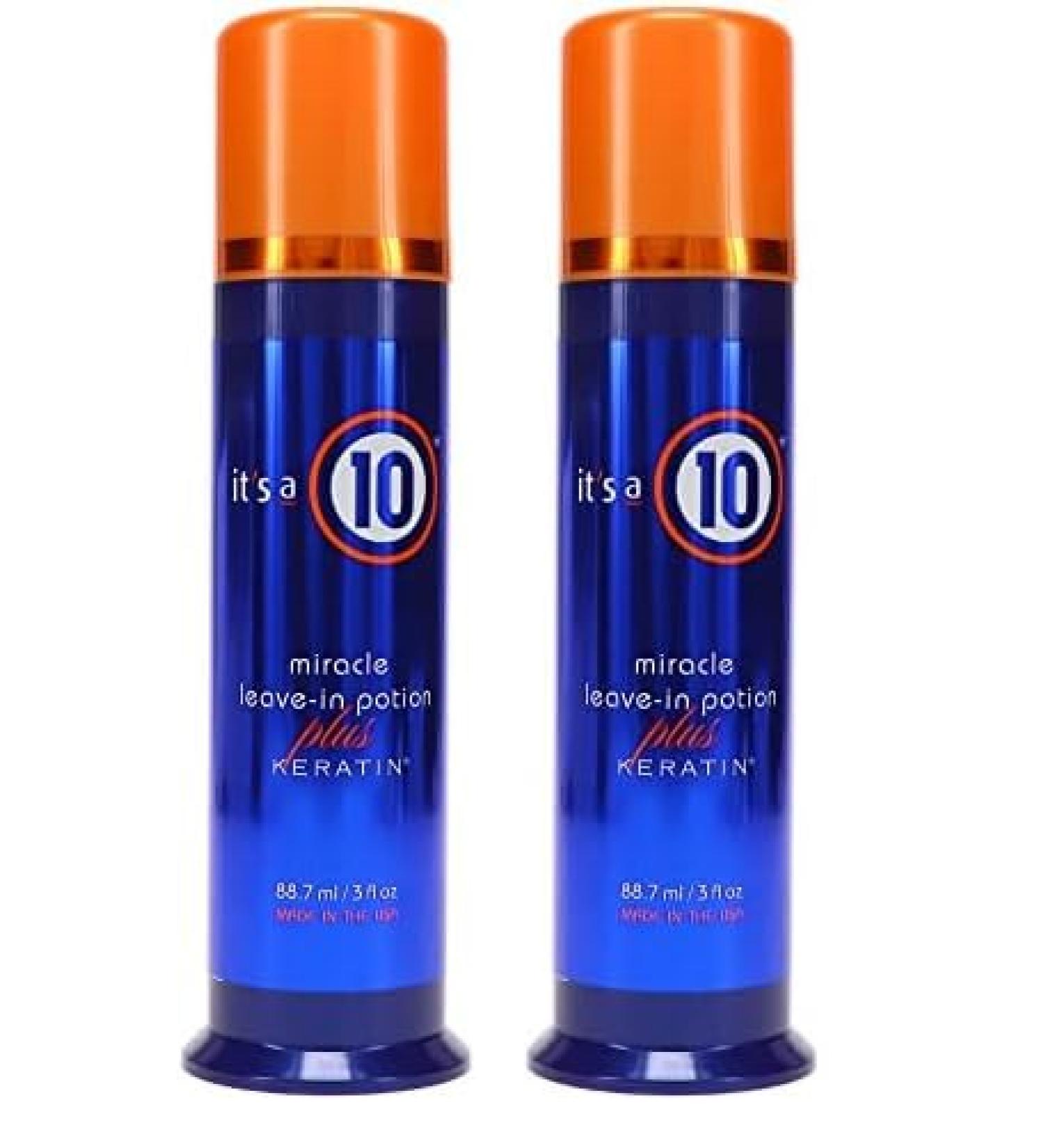 It's a 10 Haircare Miracle Leave-In Potion Plus Keratin 3.4 fl. oz. (Pack of 2)