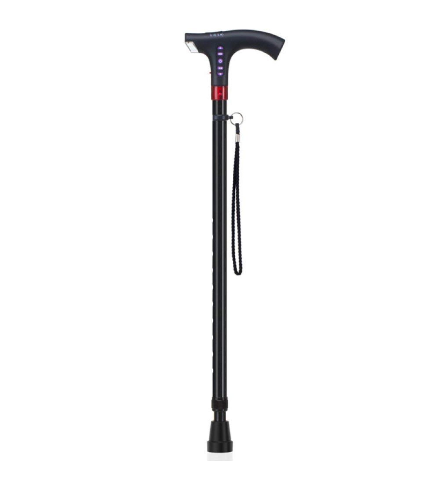 Old Man Crutches Music Sticks Anti Skid Four Foot Alarm Canes Aluminum Alloy Lamps with Old Crutches Practical - Buy Online on GoSupps.com
