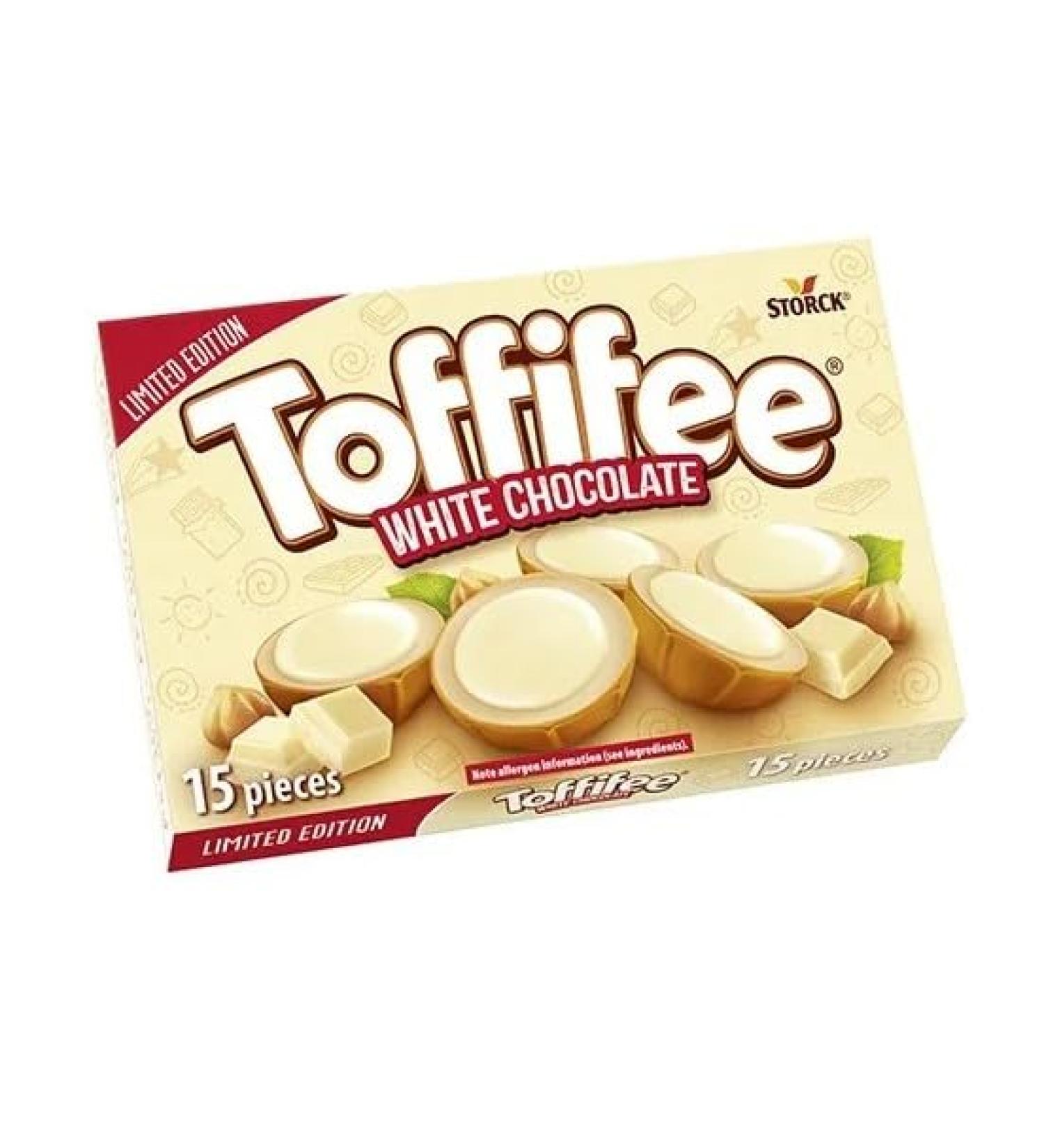 3 x Toffifee Limited Edition White Chocolate 15 Pieces 125g Delicious Tasty And Twisty Treat Gift Hamper For Birthday Christmas Sold By Kidzbuzz - Buy Online on GoSupps.com