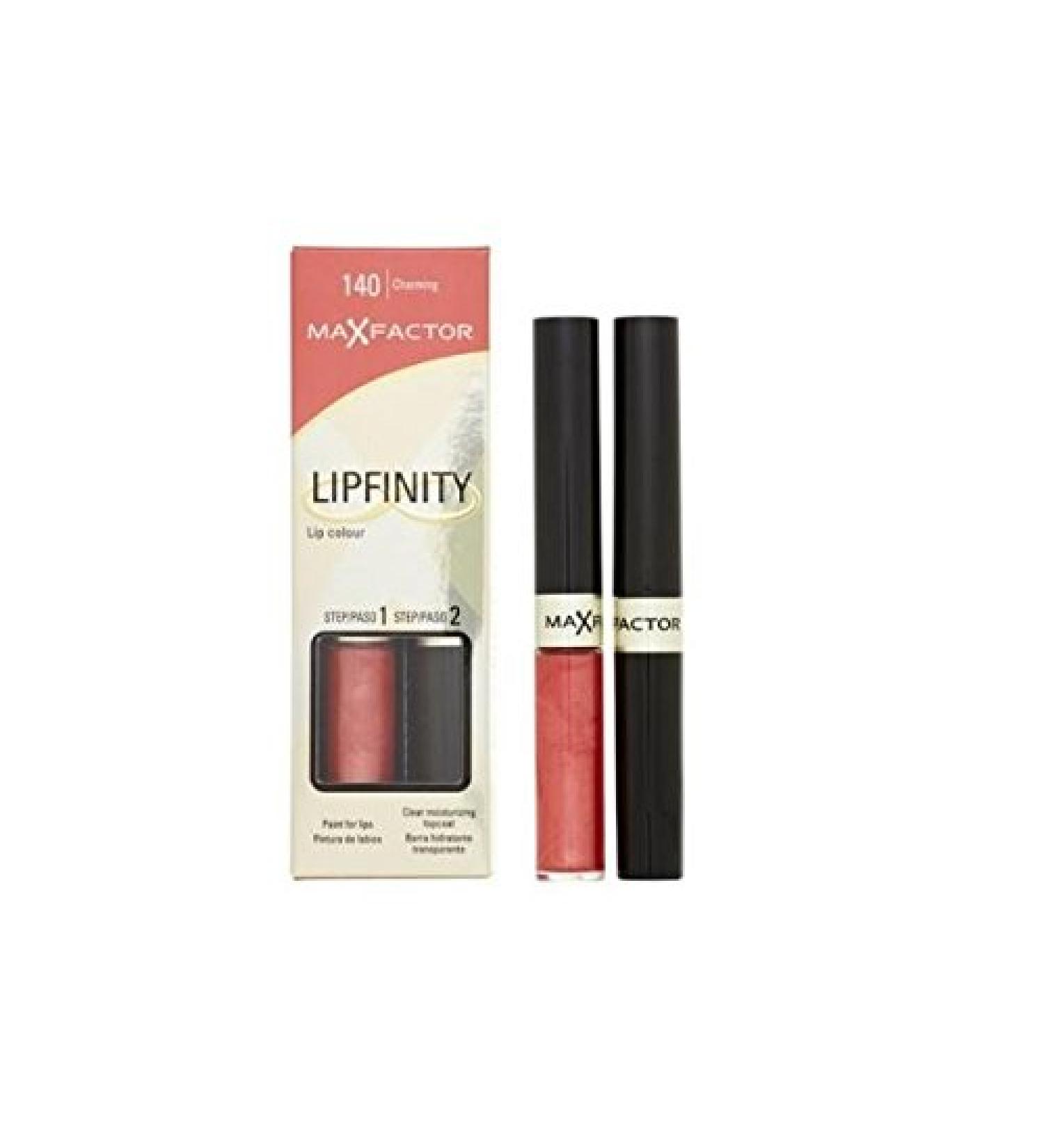 Max Factor Lipfinity Lip Colour - 140 Charming Clear 2 count (Pack of 1)