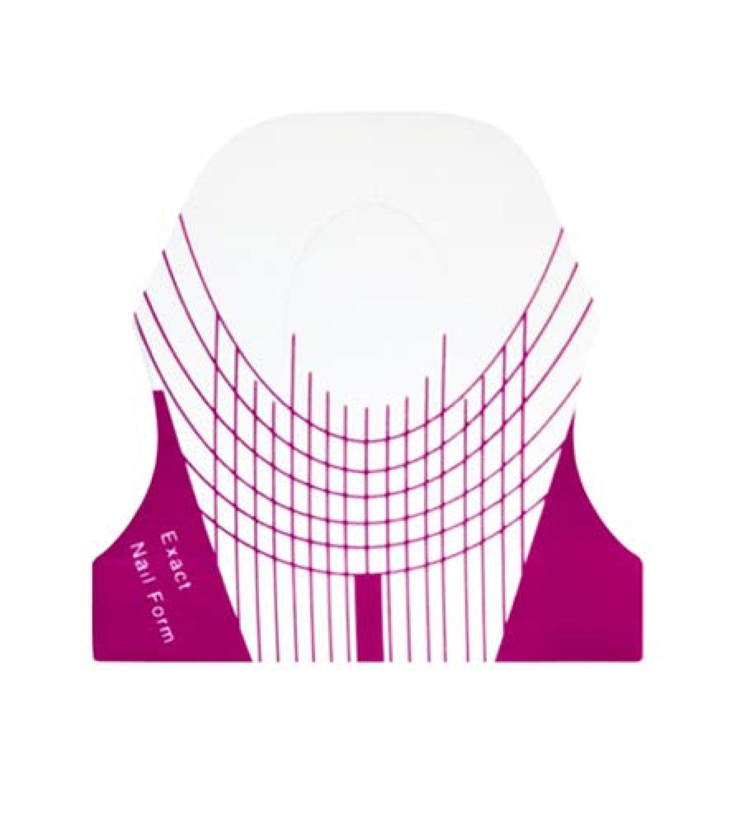 Profico 100 Pieces Self-Adhesive Nail Extension Stencils - Gel & Acrylic Modeling Template - Pink Nail Art - Buy Online on GoSupps.com