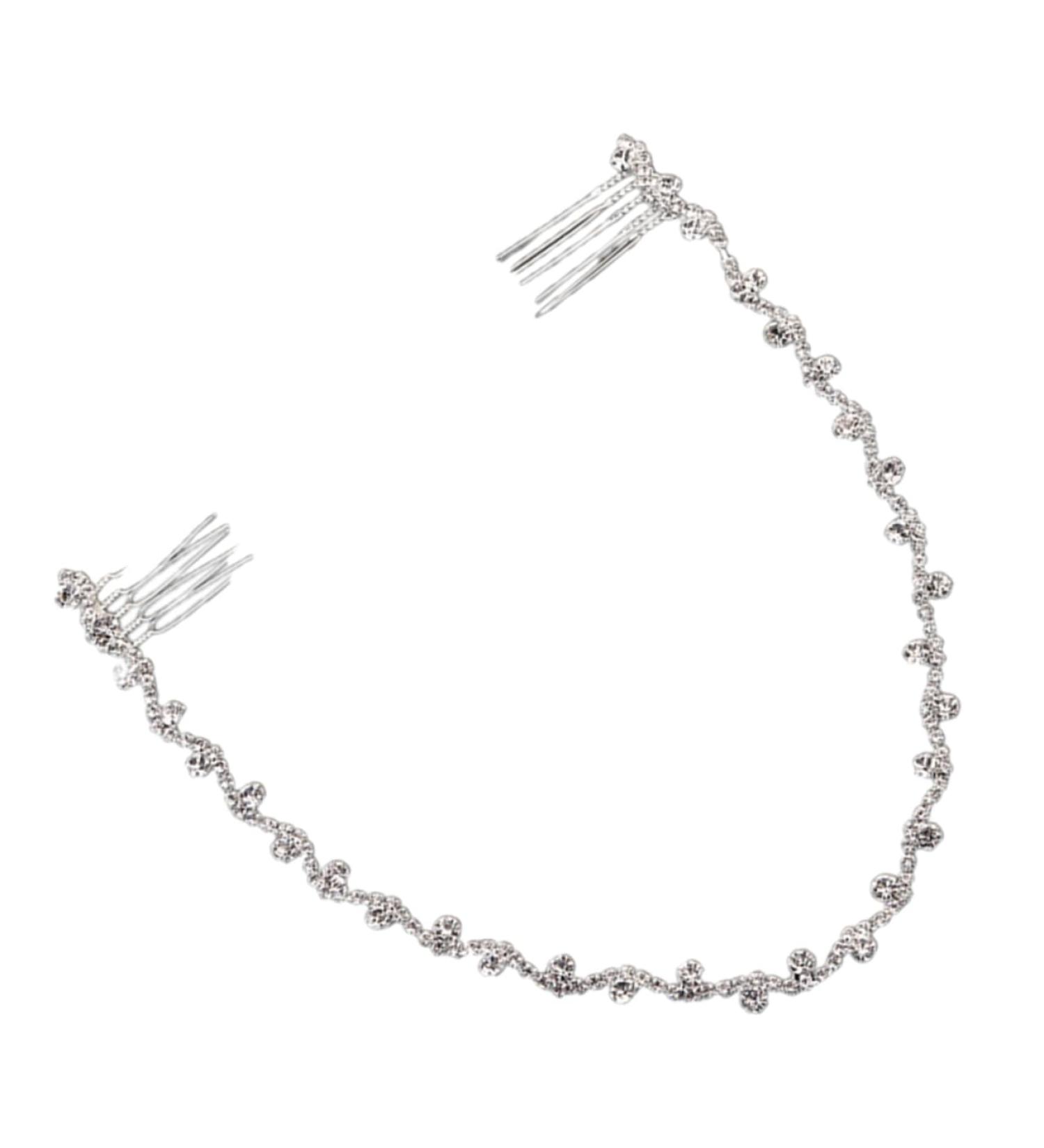 Bride Wedding Hair Accessories Wedding Decor Jewelry Headband Bridal Comb Barrette Bridal Hair Comb Rhinestone Bridal Headpiece Hair Comb Chain Rhinestones Miss The Chain Vintage - Buy Online on GoSupps.com