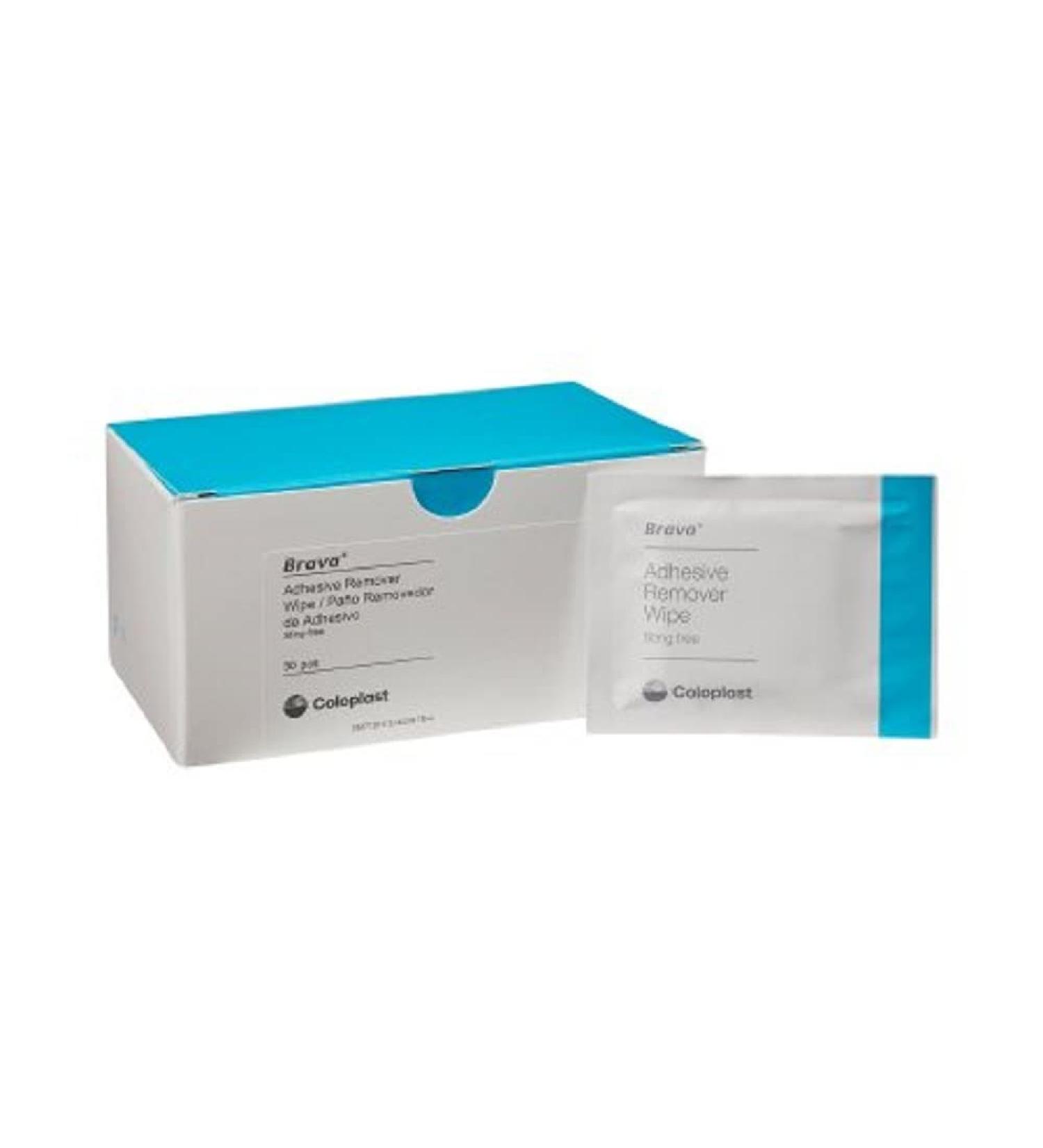 Brava Adhesive Remover Wipes ADH REMOVER WIPE NO STING (BX-30) by Coloplast