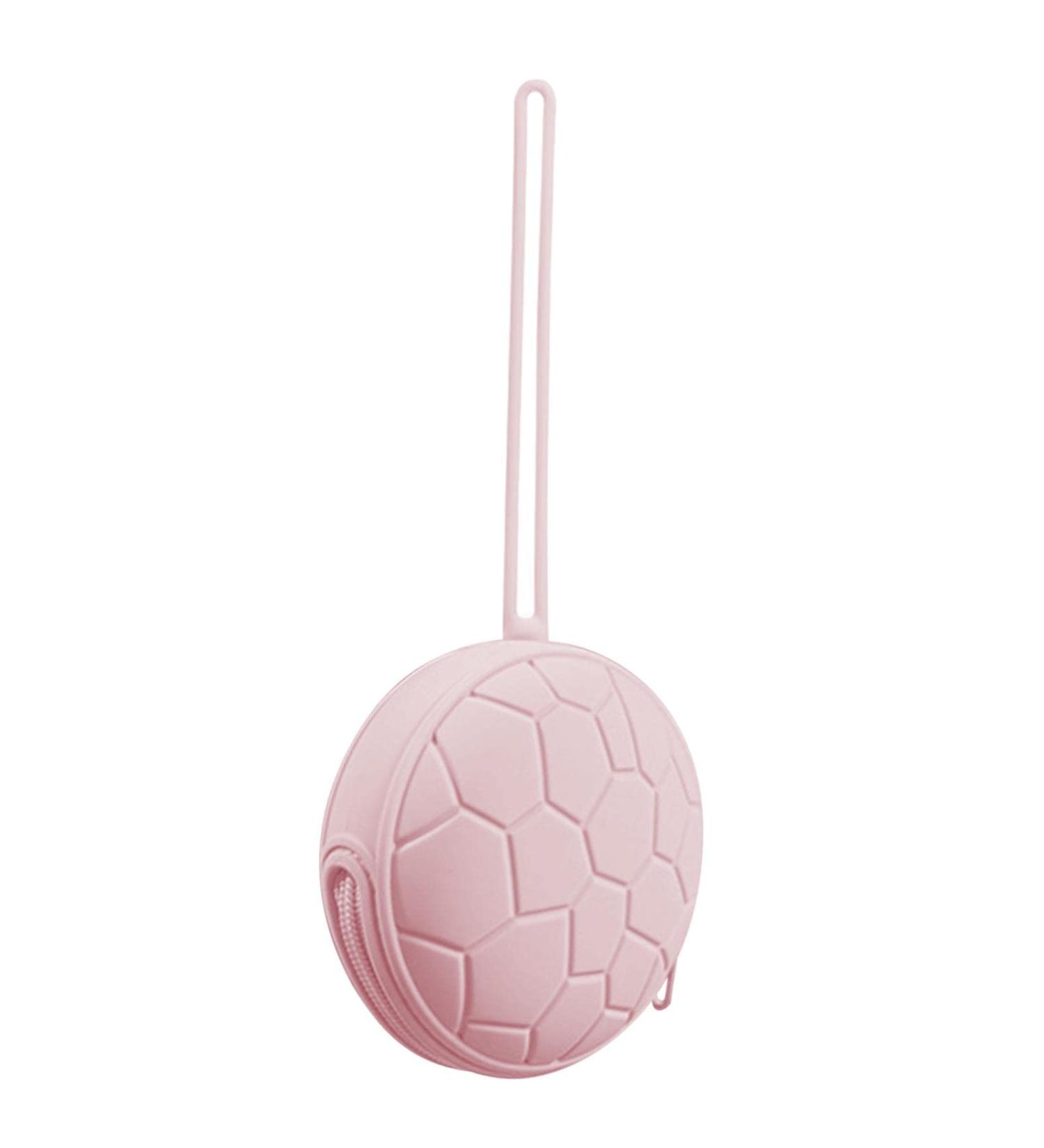 Voiakiu Baby Pacifier Holder Case - Portable Silicone Paci Pouch with Zipper for Diaper Bags & Travel - Stroller Accessory in Pink - Buy Online on GoSupps.com
