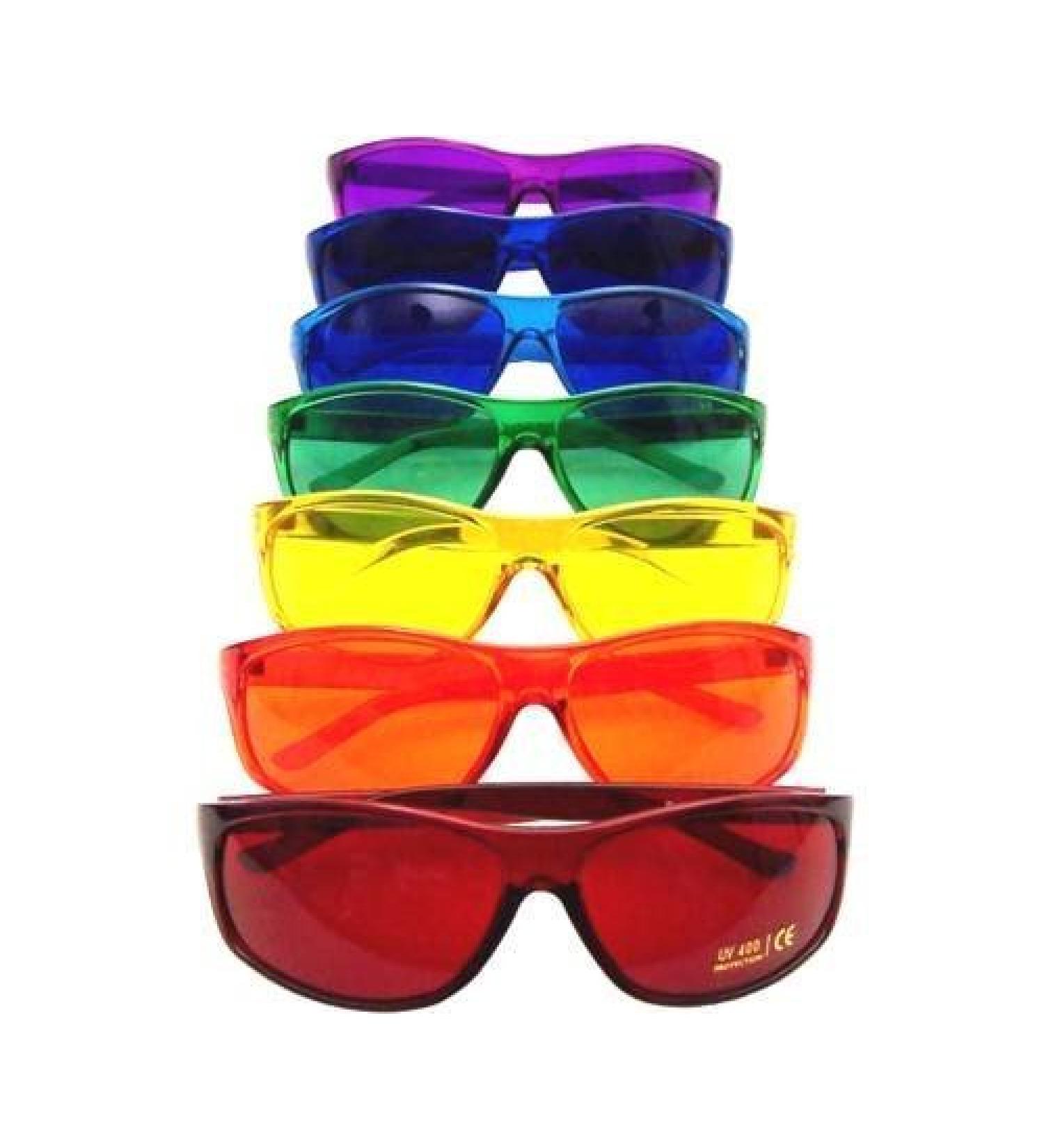 Color Therapy Glasses Pro Style Set of 7 Colors Also Available in Set of 9 or 10 by BioWaves