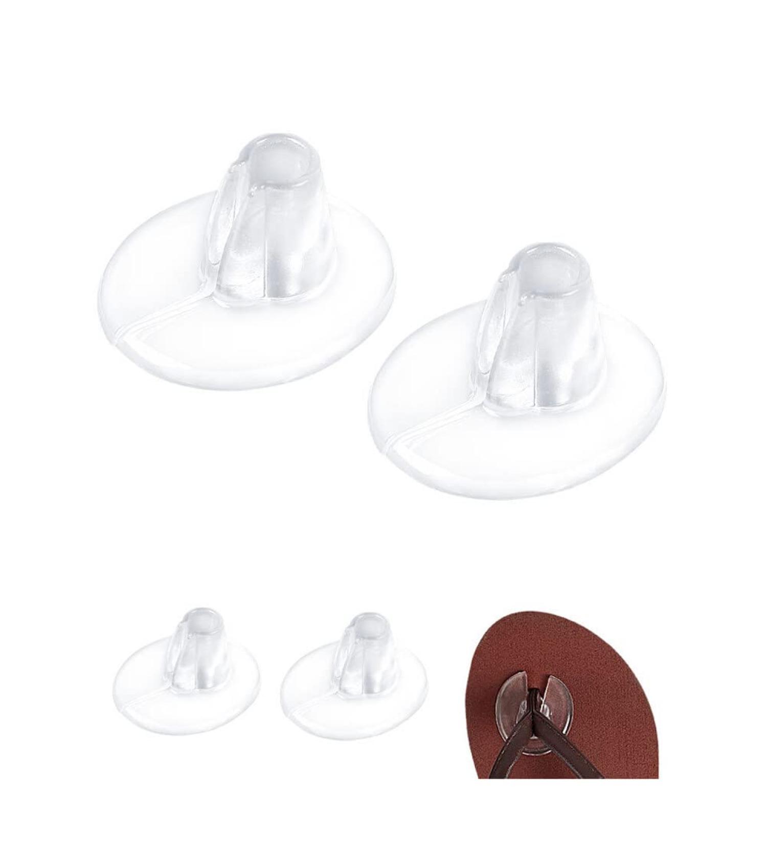 5 Pairs Clear Silicone Gel Sandal Toe Protectors - Cushioned Flip Flop Guards for Men & Women - Anti-Skid Forefoot Pads (4x3.5cm - Buy Online on GoSupps.com
