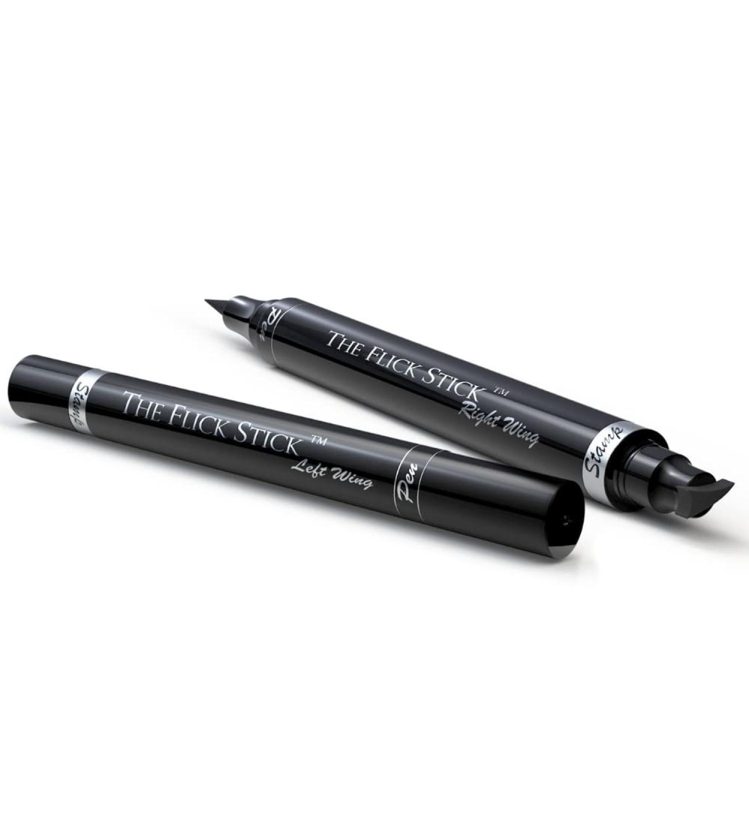 Lovoir Flick Stick Winged Eyeliner Stamp - Waterproof, Smudgeproof, Long Lasting Liquid Eye Liner Pen - Vamp Style Wing - 2 Mini Wingliner Pens (Midnight Black) - Buy Online on GoSupps.com