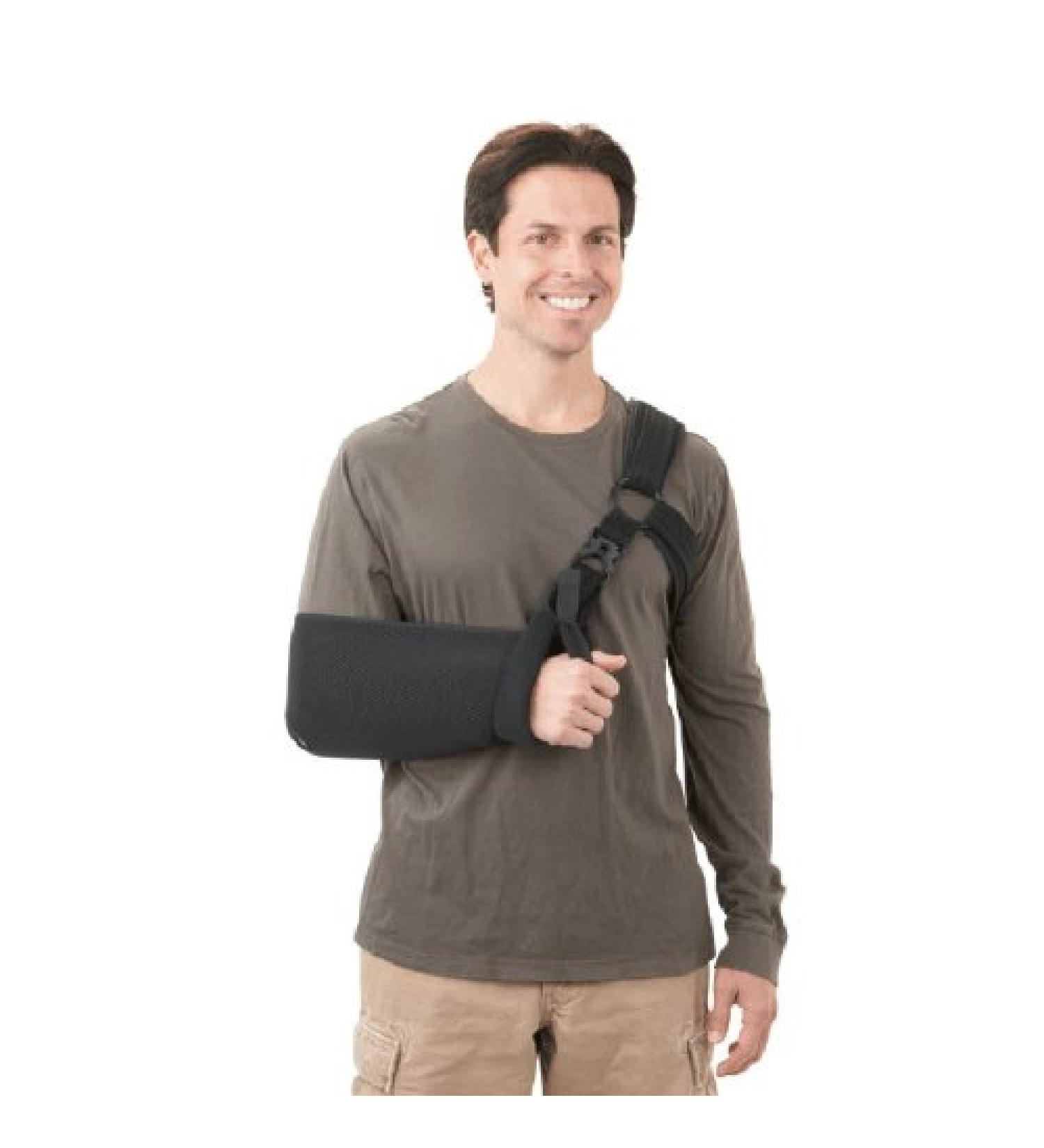 BREG '00070 Sling Orthopedic Universal Right/Left Shoulder for Glenohumeral Dislocations Subluxation Arthroscopic Soft Tissue Repair Atlas Minor Latex-Free