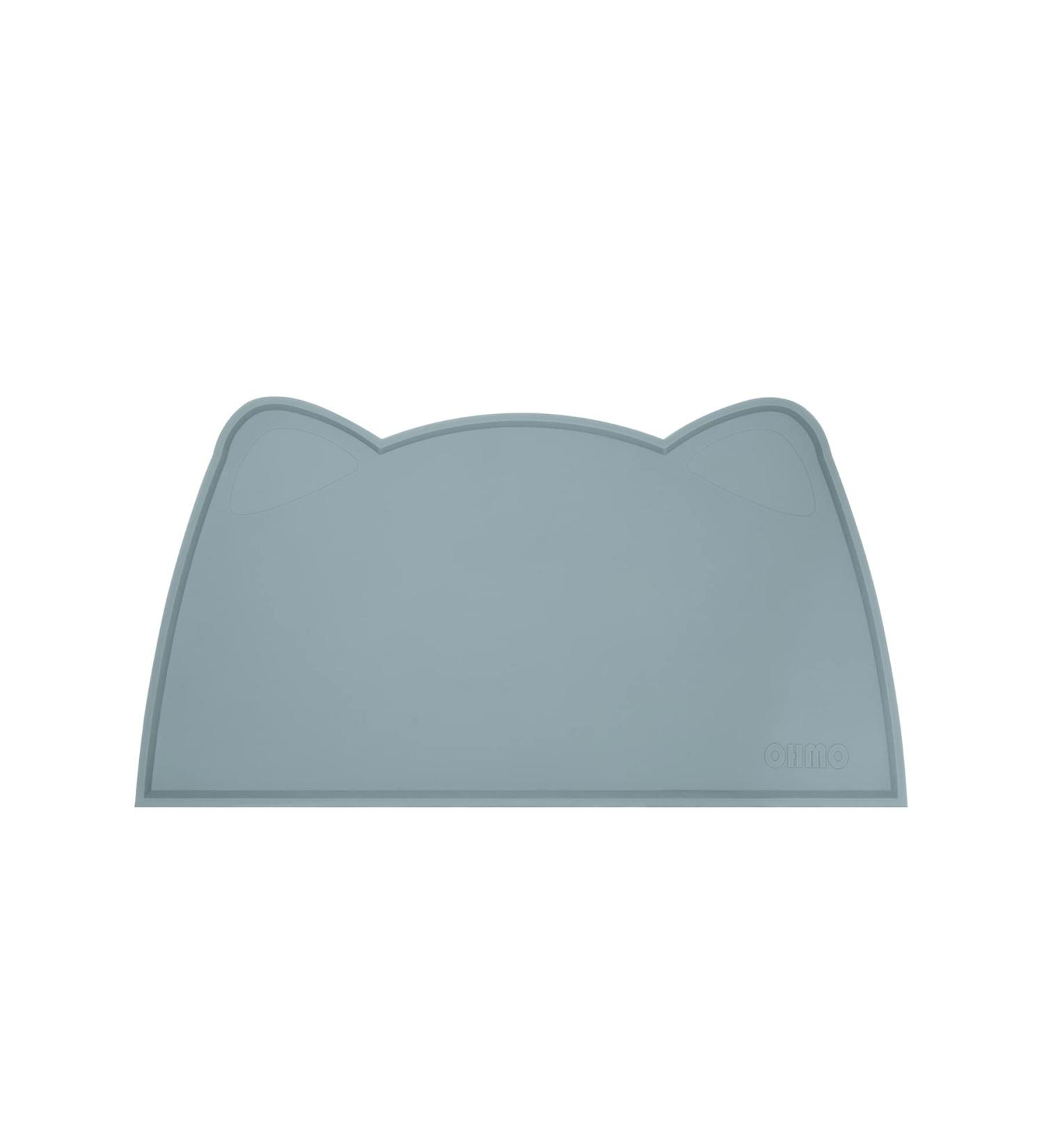 Ohmo Bowl Pad for Small Dogs & Cats | Non-Slip Waterproof Silicone Base - 46x25cm Light Blue - Buy Online on GoSupps.com