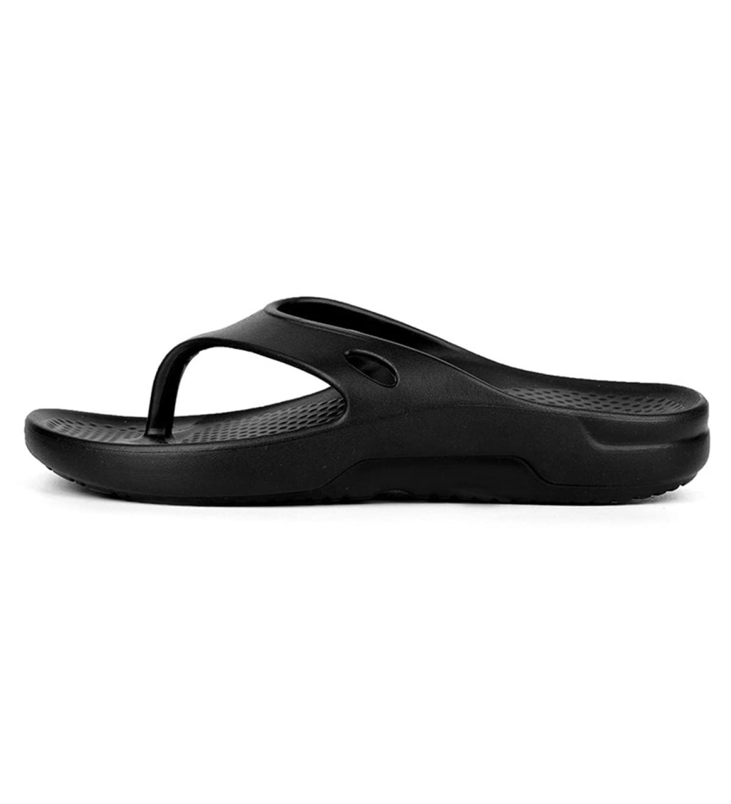 FonsBleaudy Plantar Fasciitis Sandals with Arch Support - Black, Women 9.5 / Men 8.5 - Buy Online on GoSupps.com