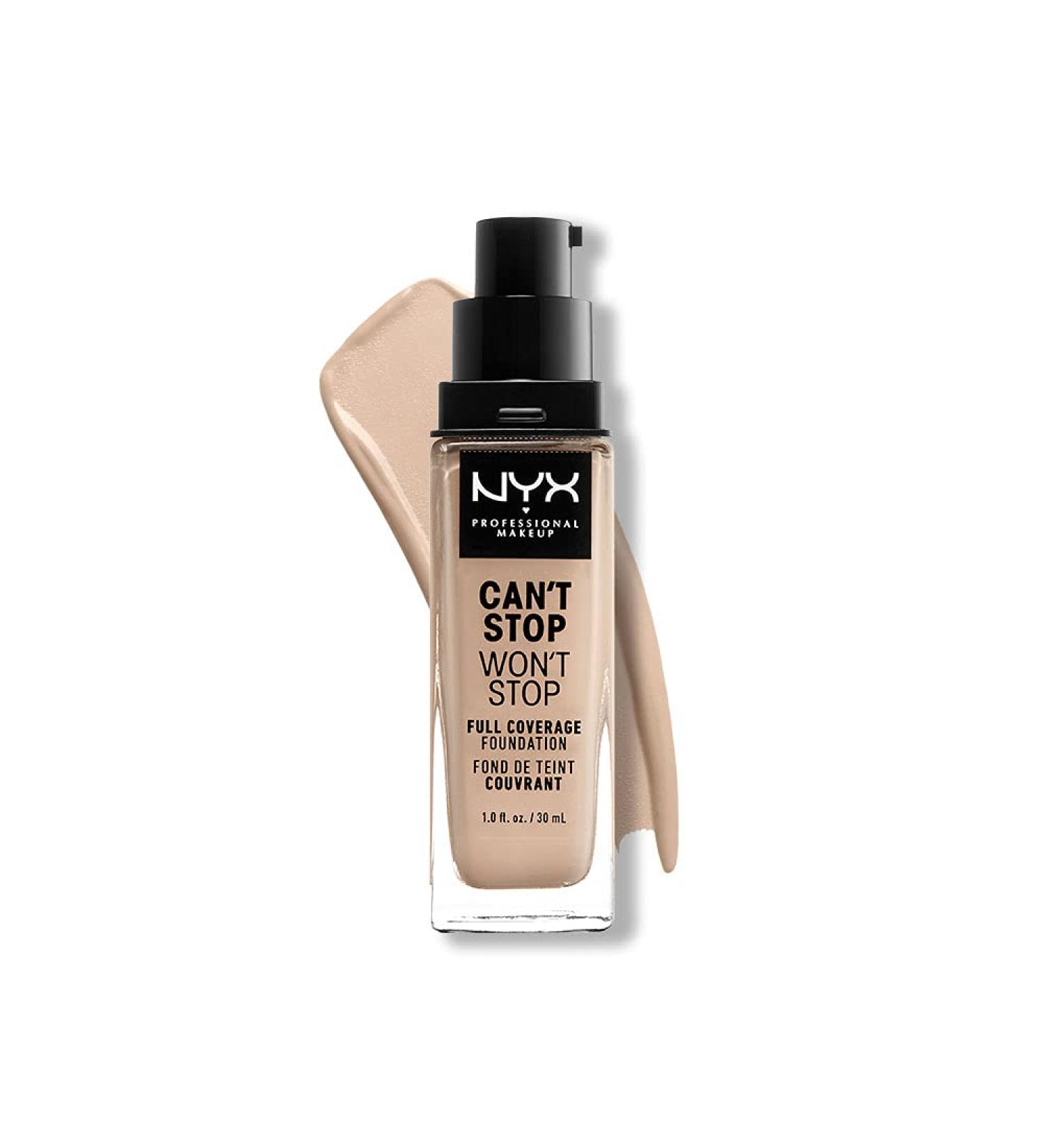 Nyx Professional Makeup Can't Stop Won't Stop Foundation - Full Coverage Long-Lasting Waterproof Vegan Matte - Alabaster 02 (30ml) - Buy Online on GoSupps.com