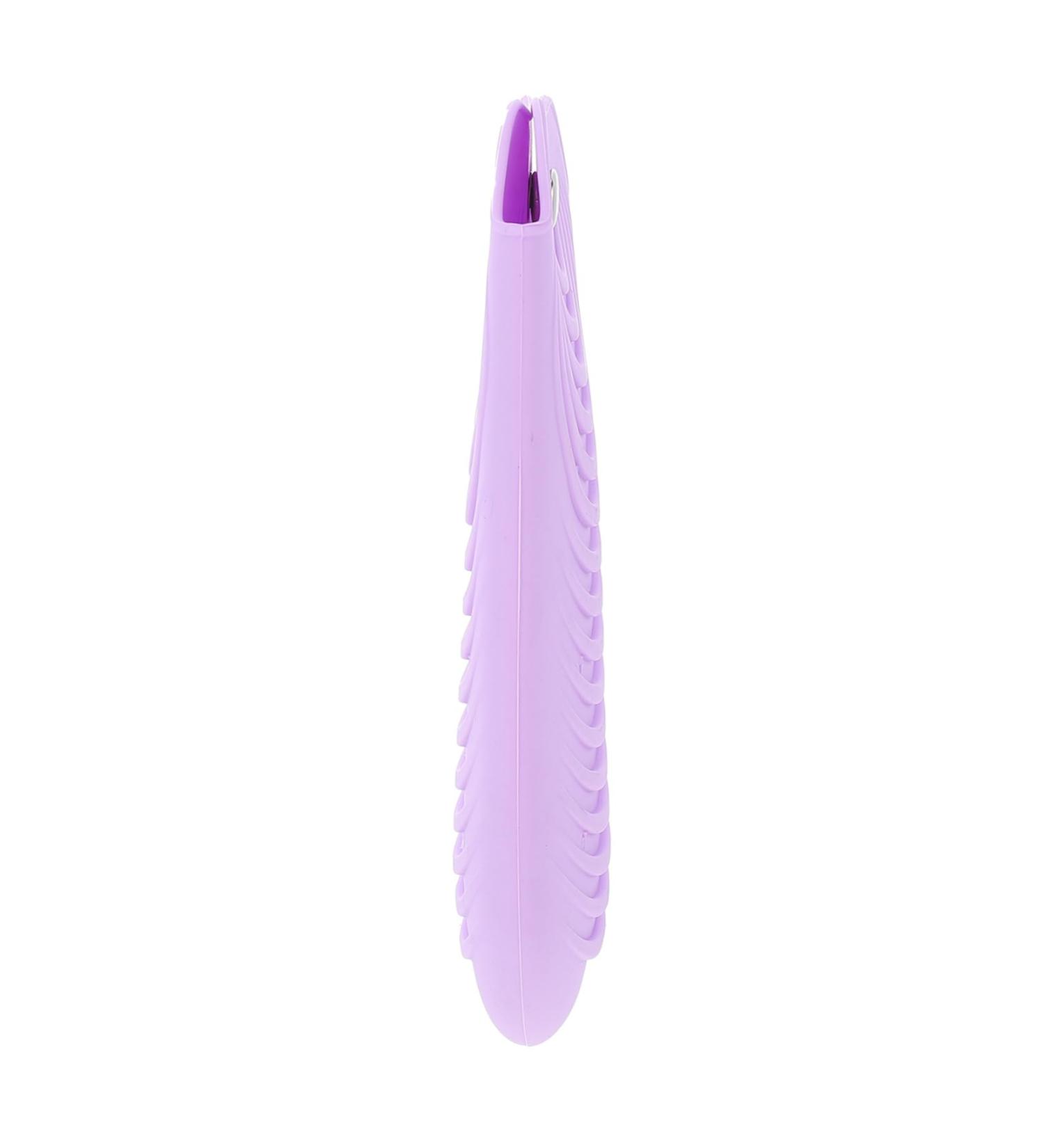 Heat Resistant Hair Curler Insulation Pouch - Silicone Travel Storage Bag for Curling Iron - 20x10cm Purple - Buy Online on GoSupps.com