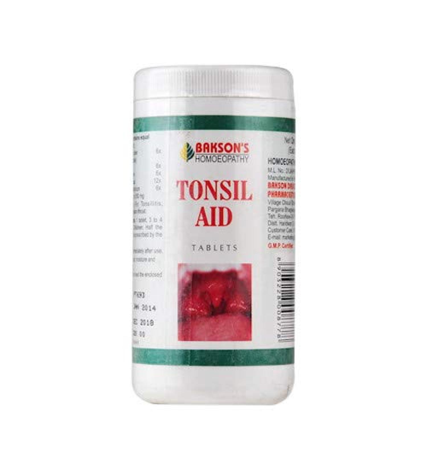 Baksons Tonsil Aid Tablet (200 Tablets)