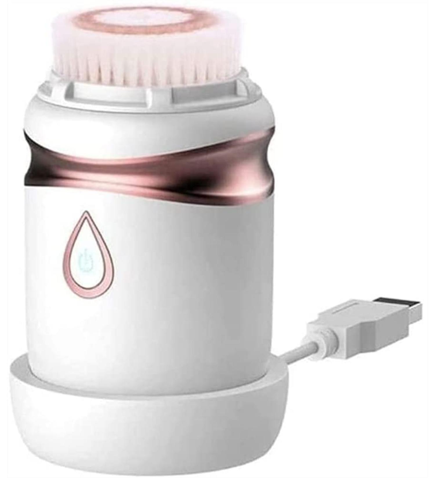 SMSOM Facial Cleansing Brush - Sonic Vibrating Face Brush Waterproof Wireless Charging for Face Cleaning Exfoliating and Massaging White - Buy Online on GoSupps.com