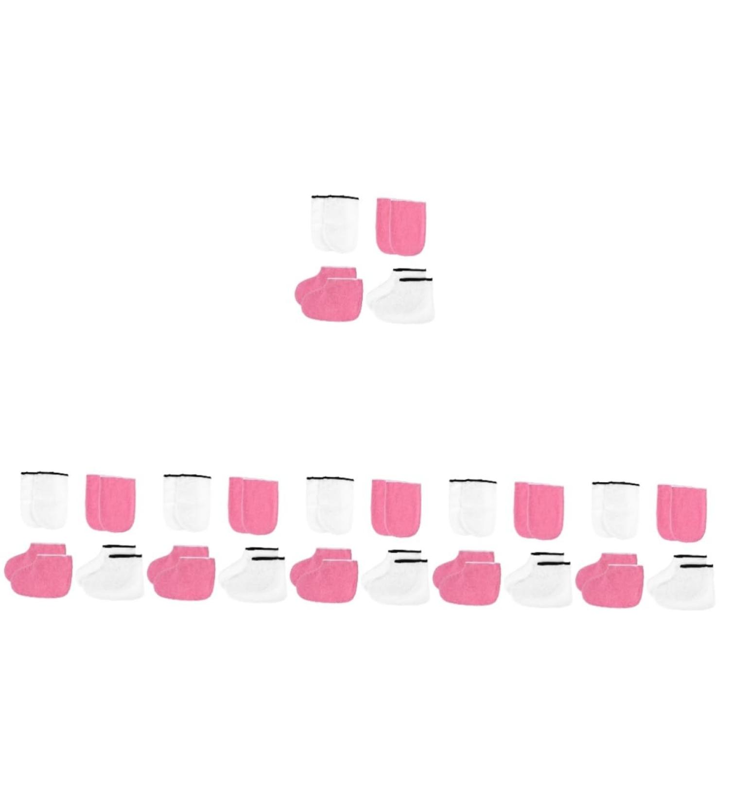 FRCOLOR Practical Wax Heat Cover 12 Sets Leather Horn Boots Polyester Lining Nail Women's Moisturizing Hand Gloves - Buy Online on GoSupps.com