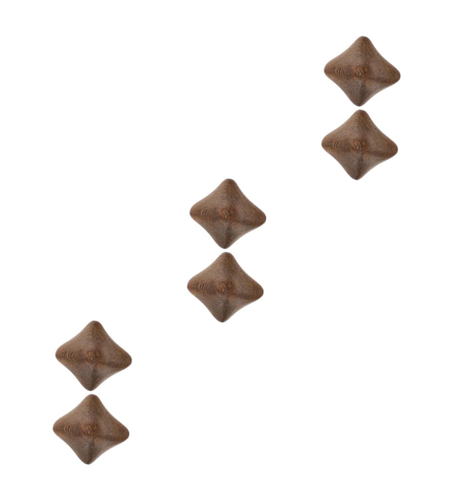 FOMIYES 6 STK Wenge Health Ball - Finger Training & Pain Relief Stress Reducing Gymnastics Balls - Mahogany Handball Toy D cor (7x7x7cm Set of 3) - Buy Online on GoSupps.com