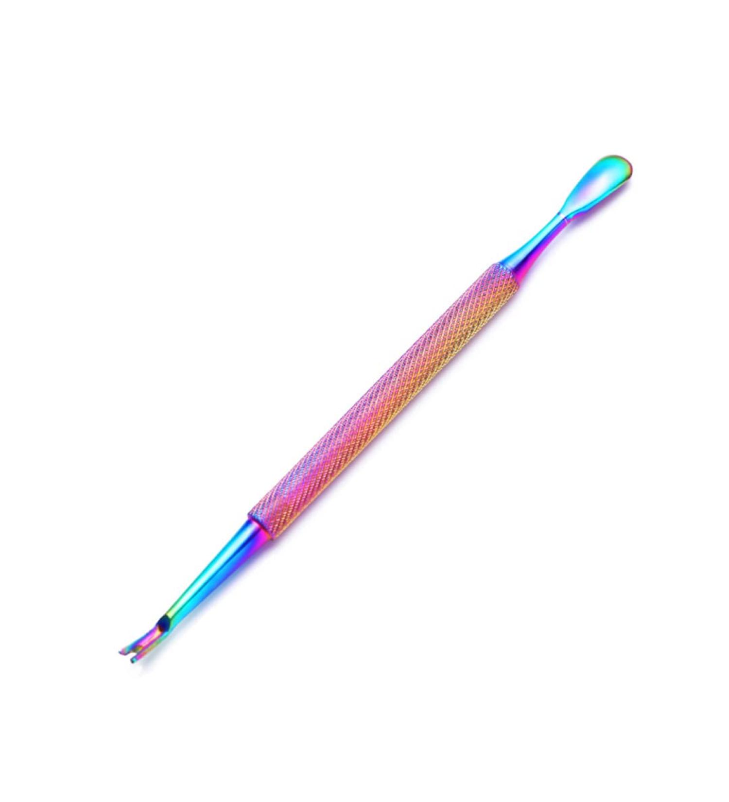 1Pcs Double-Ended Stainless Steel Cuticle Pusher Dead Skin Push Remover For Pedicure Manicure Nail Art Care Tool 016