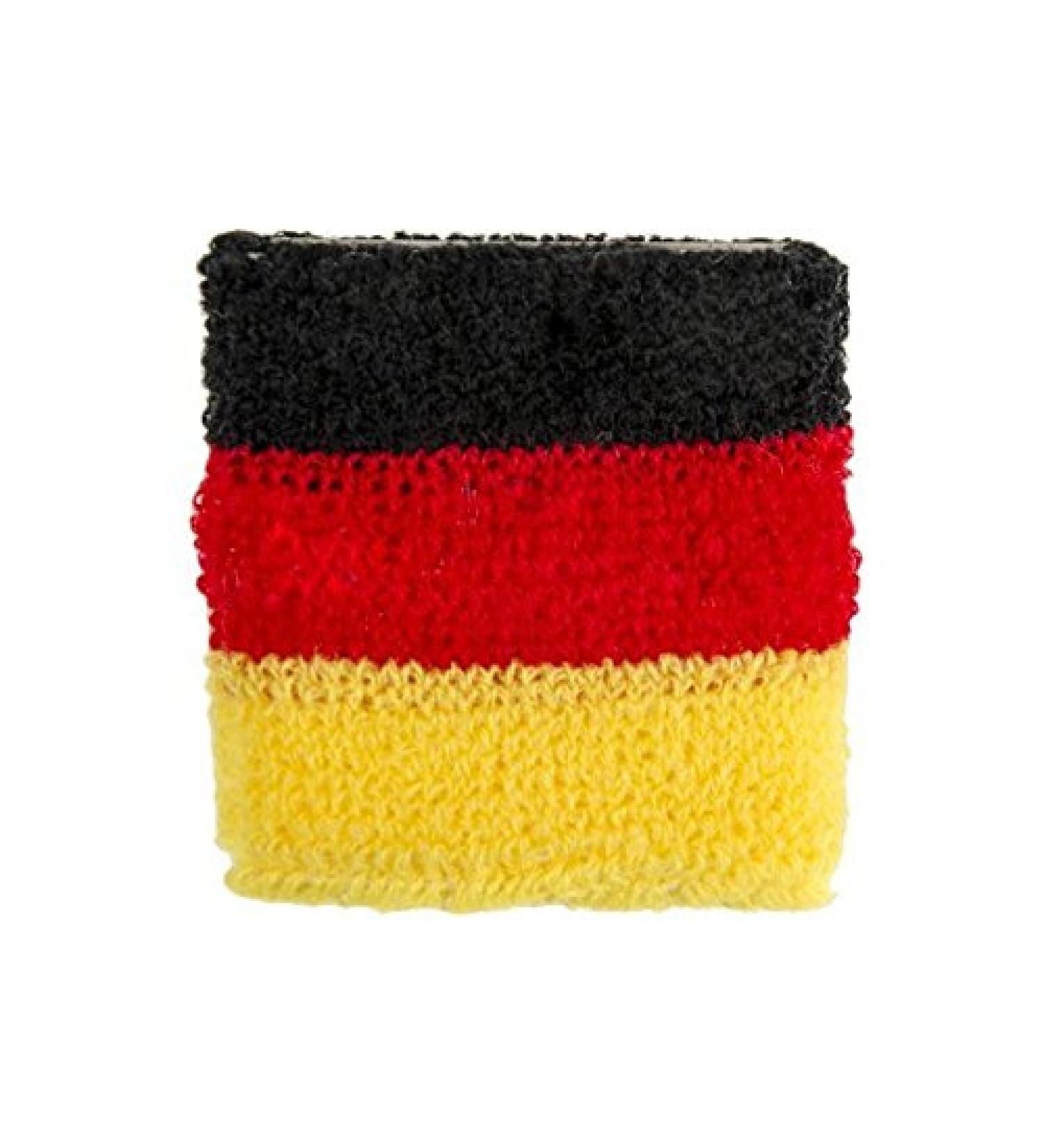Schnooridoo 12 x Sweatband Germany World Cup European Championship Football 7x7 cm Bracelet Party Favors Children's Birthday Give Away