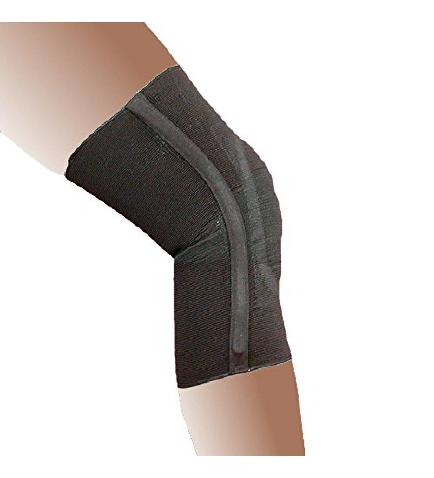 Compression Support Knee Brace with Stays & Visco Patella | XXX-Large Black - Best for Pain Relief & Stability | International Shipping Available - Buy Online on GoSupps.com