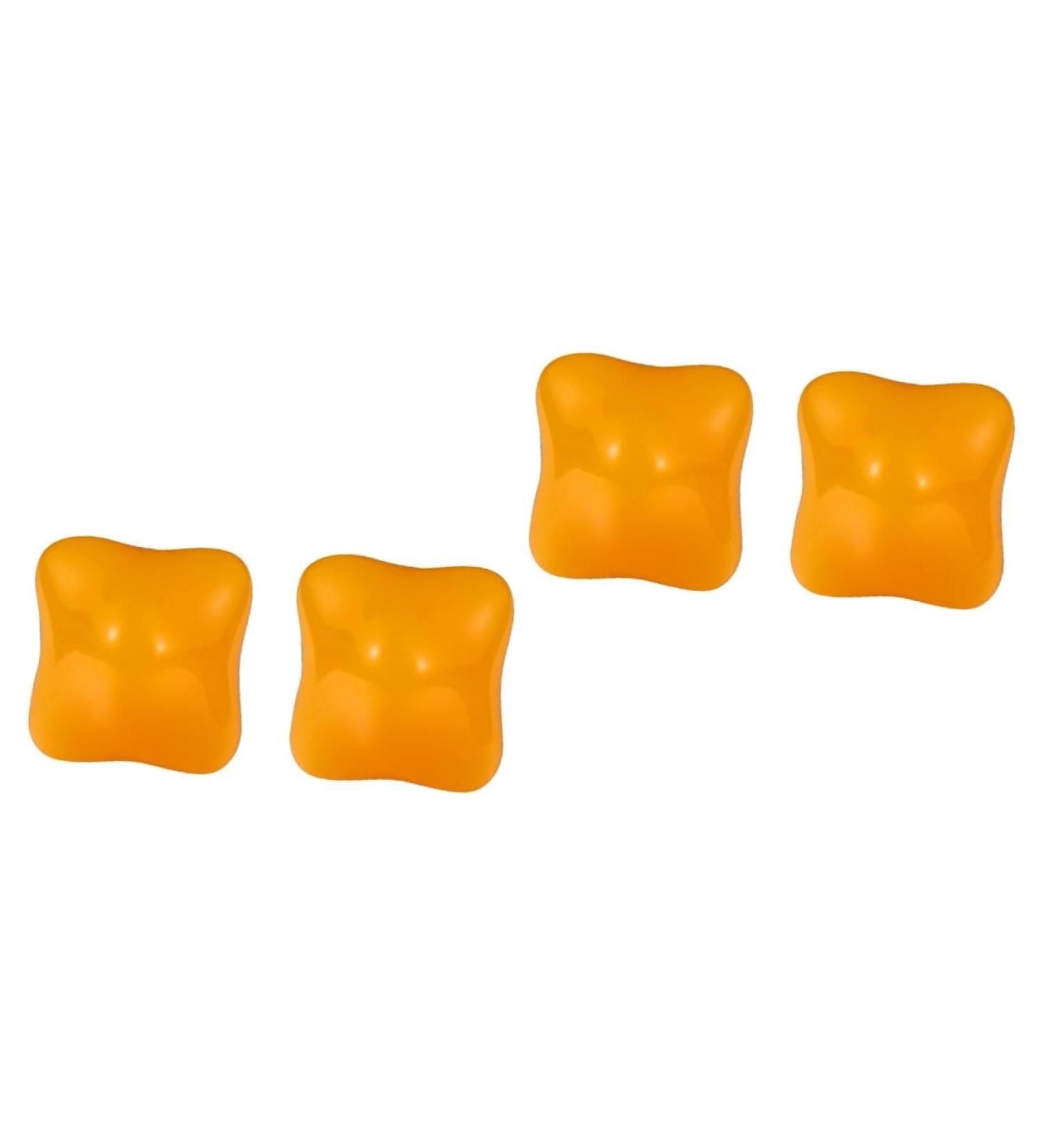 Healeved 4-Piece Handball Massage Set - Silicone Lacrosse Balls for Deep Tissue Therapy & Finger Training - Fitness & Yoga - Natural Rubber & Wooden Balls - 6x6cm Yellow - Buy Online on GoSupps.com