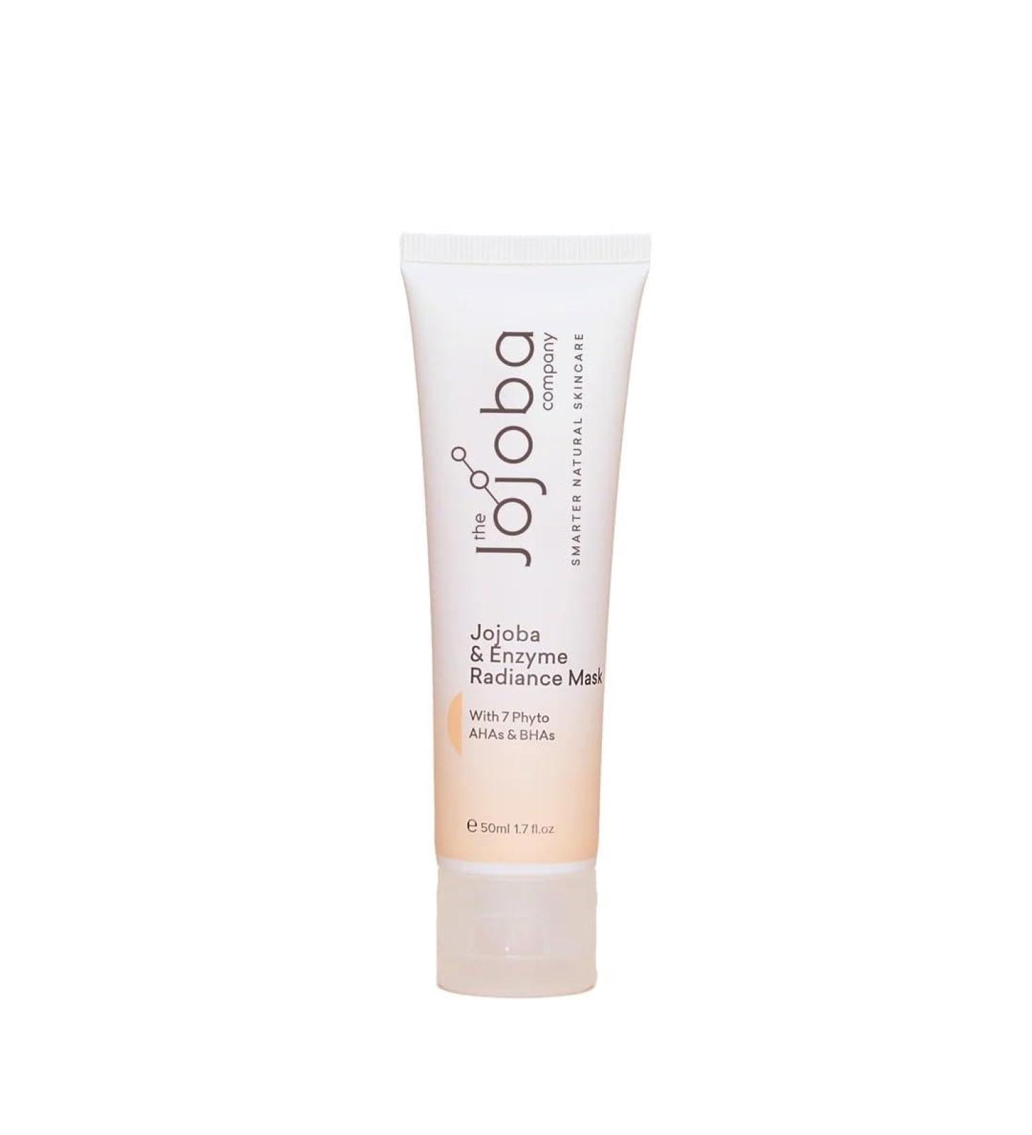 Jojoba & Enzyme Radiance Mask | 50ml Natural Brightening Exfoliator - Revitalize Your Skin | The Jojoba Company - Buy Online on GoSupps.com