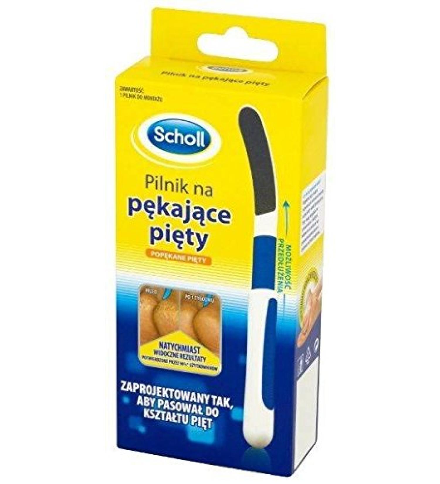 Scholl Cracked Heel Profile Foot Heel File - Instant Results Curved Design