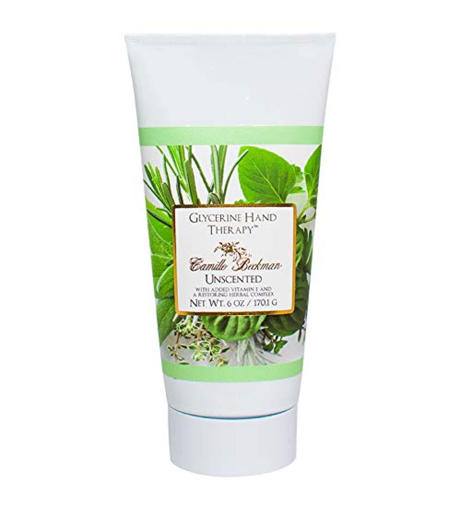 Camille Beckman Glycerine Hand Therapy Cream 6oz - Vitamin E Unscented - Buy Online on GoSupps.com