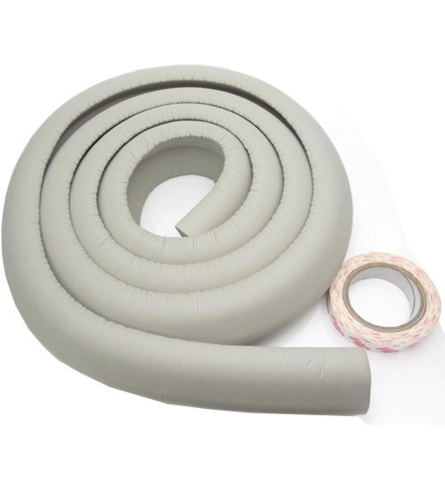 AKORD 2 METRE Safety Edge Protection for Child/Baby/Kid/Toddler - Cover Furniture Corners/Edges - Baby PROOFING (Grey)
